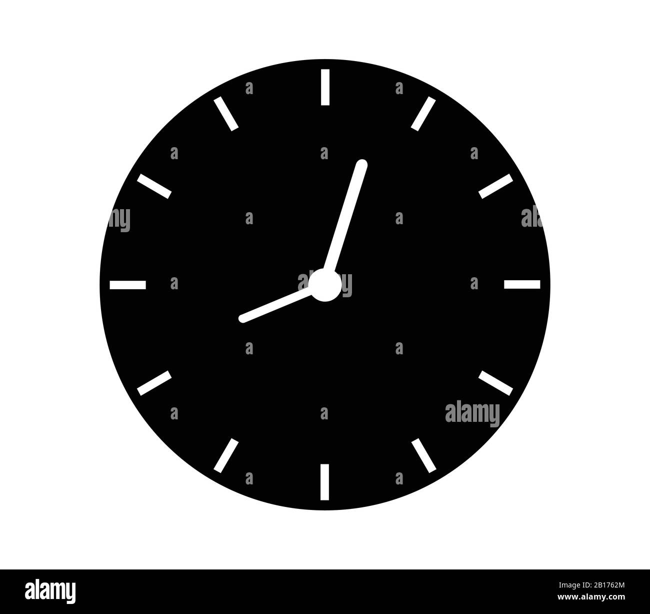 clock icon illustrated in vector on white background Stock Vector Image ...