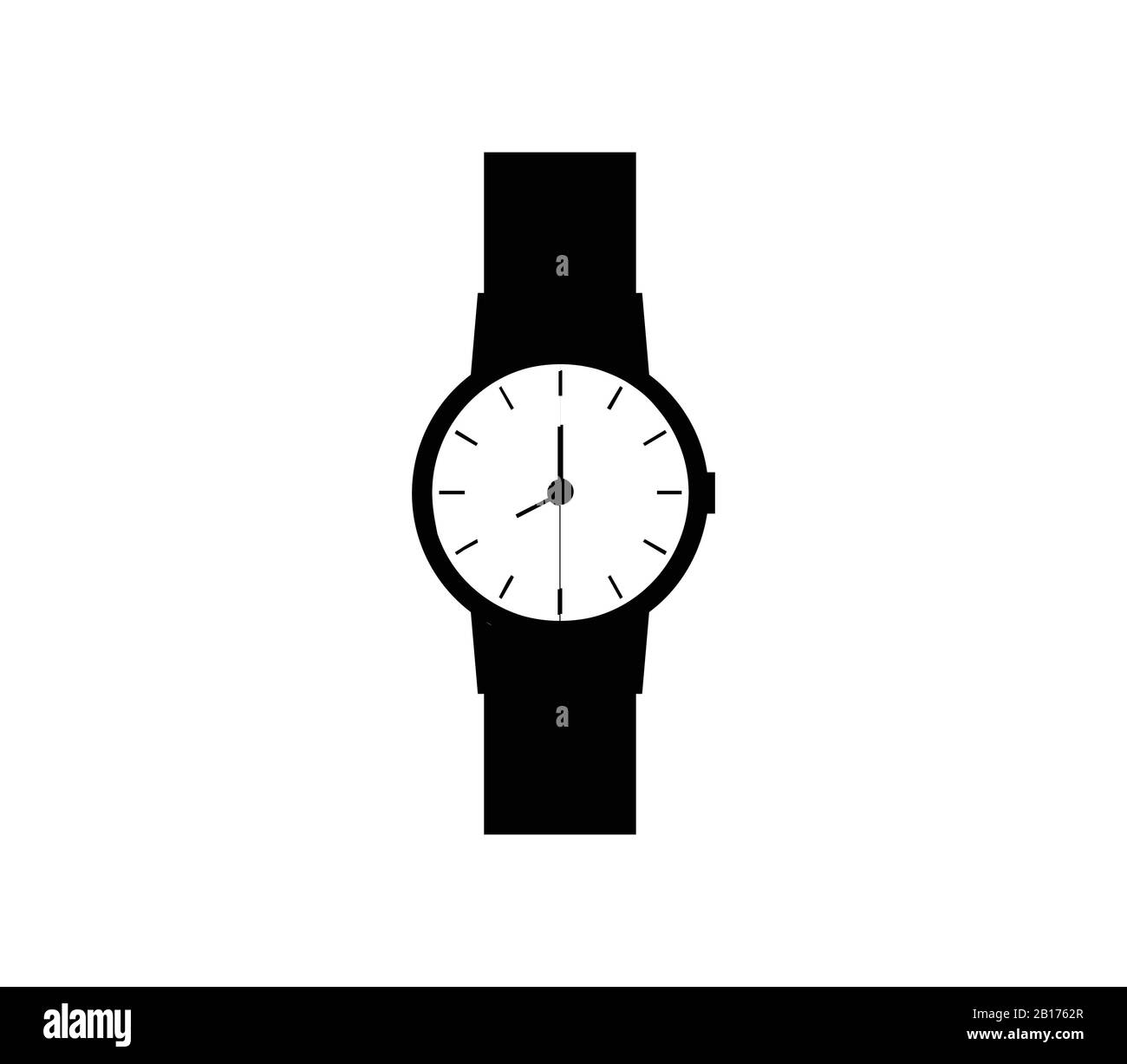clock icon illustrated in vector on white background Stock Vector Image ...