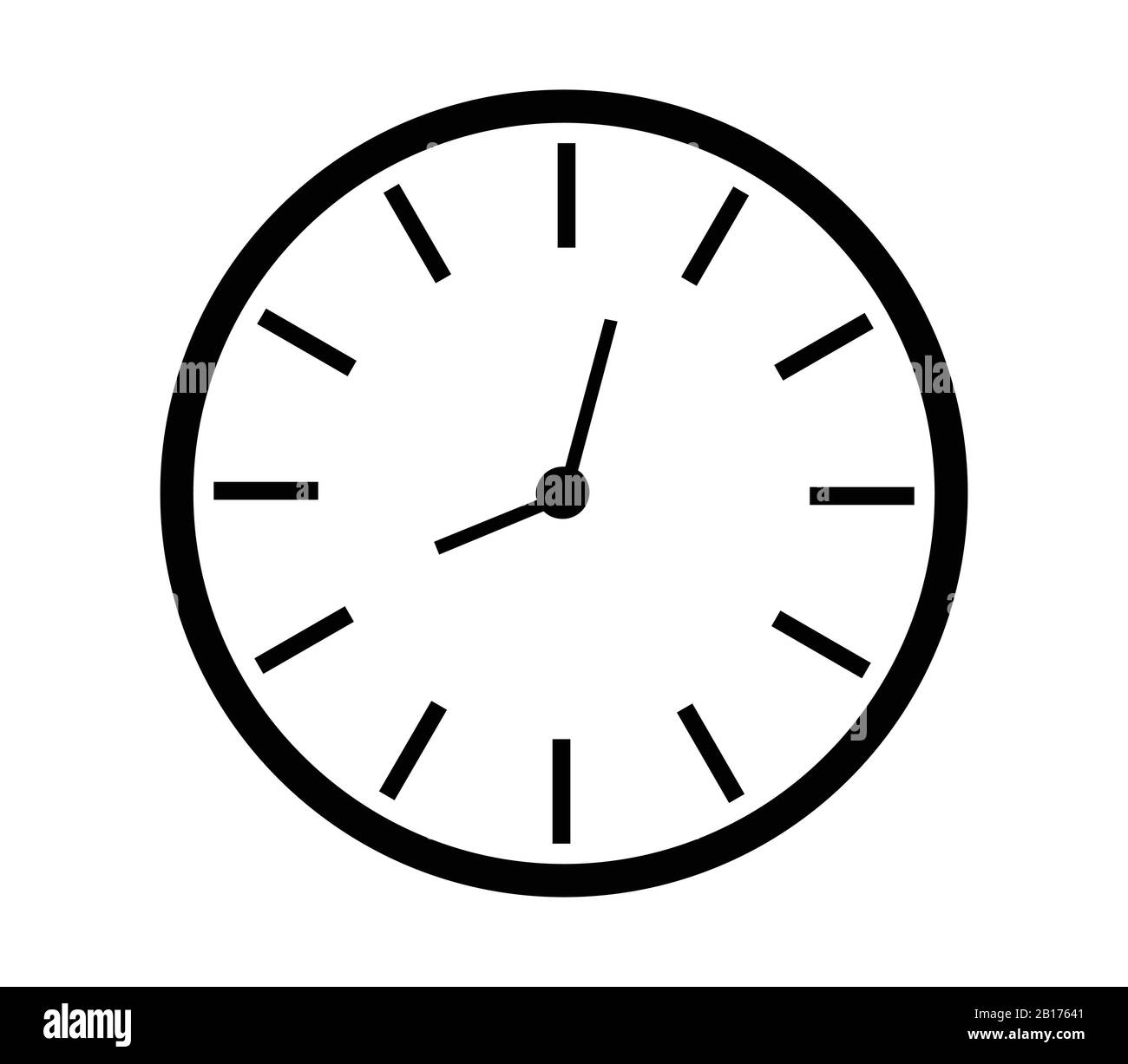 clock icon illustrated in vector on white background Stock Vector Image ...