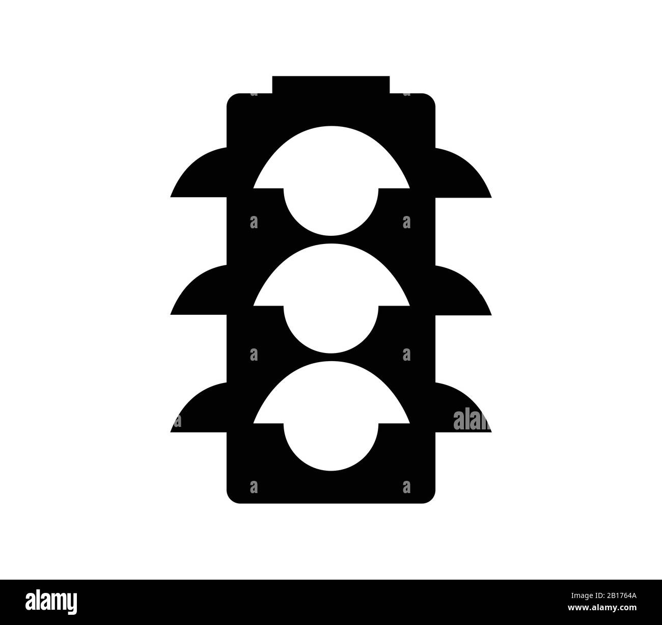 traffic light icon illustrated in vector on white background Stock ...