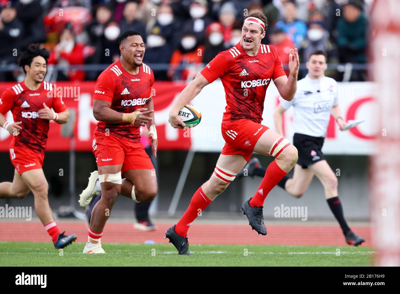 Kobe Japan. 23rd Feb 2020. L R Taumua Naeata Brodie Retallick