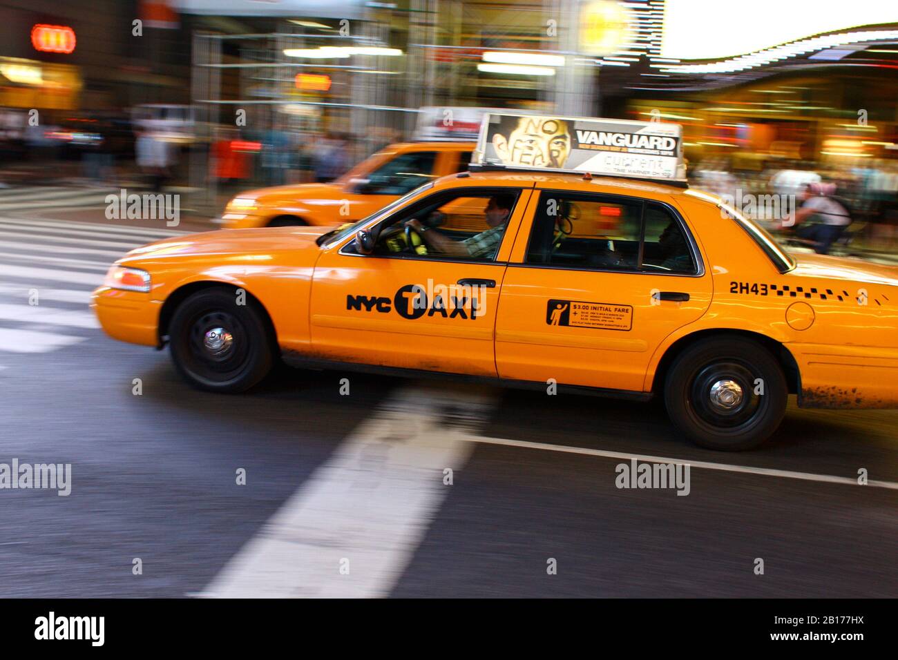 New York Taxis - Manhattan Stock Photo