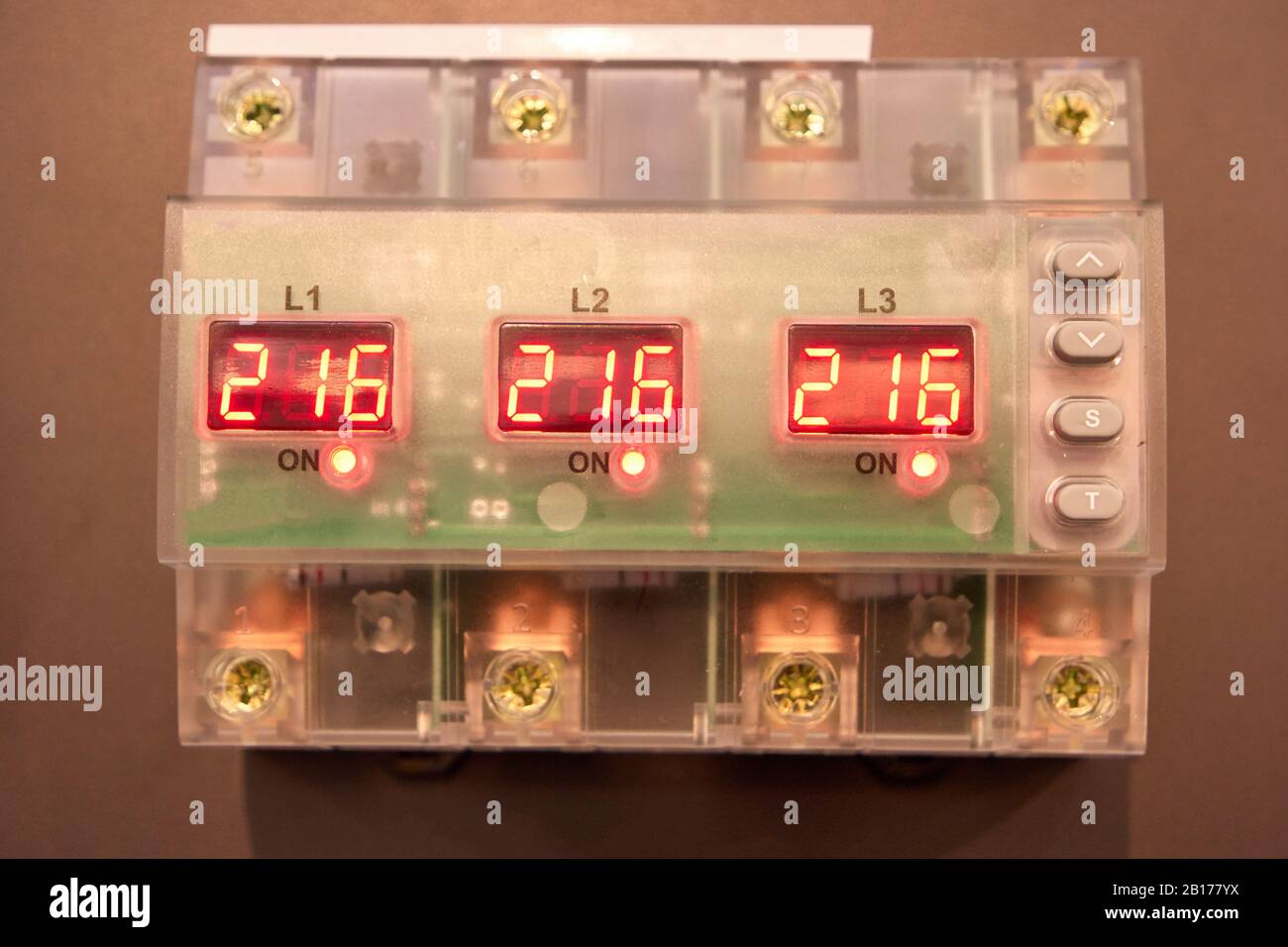 Electronic control box with buttons Stock Photo Alamy