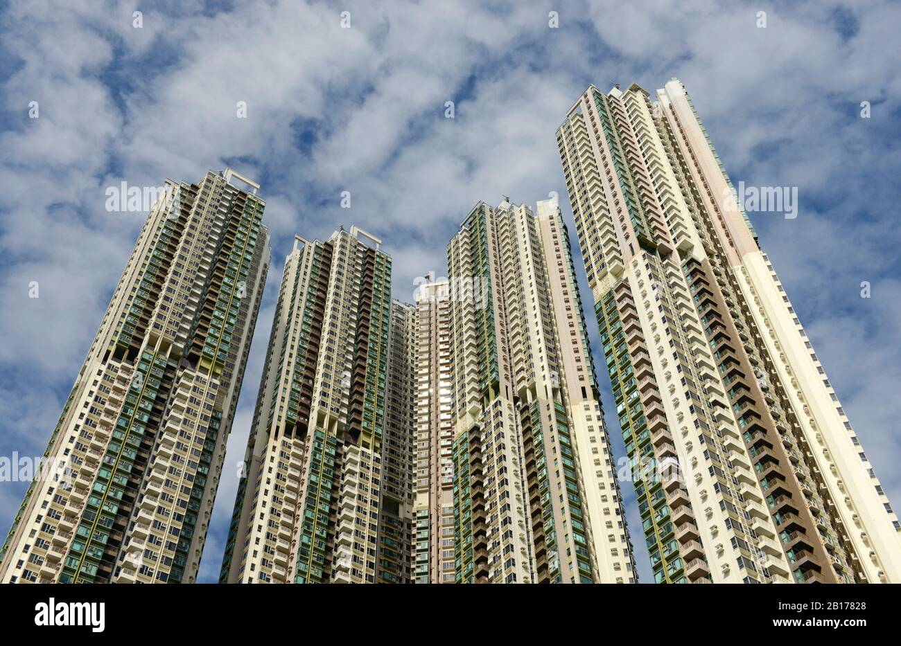 Residential apartments by the ferry terminal at Quarry Bay, Hong Kong