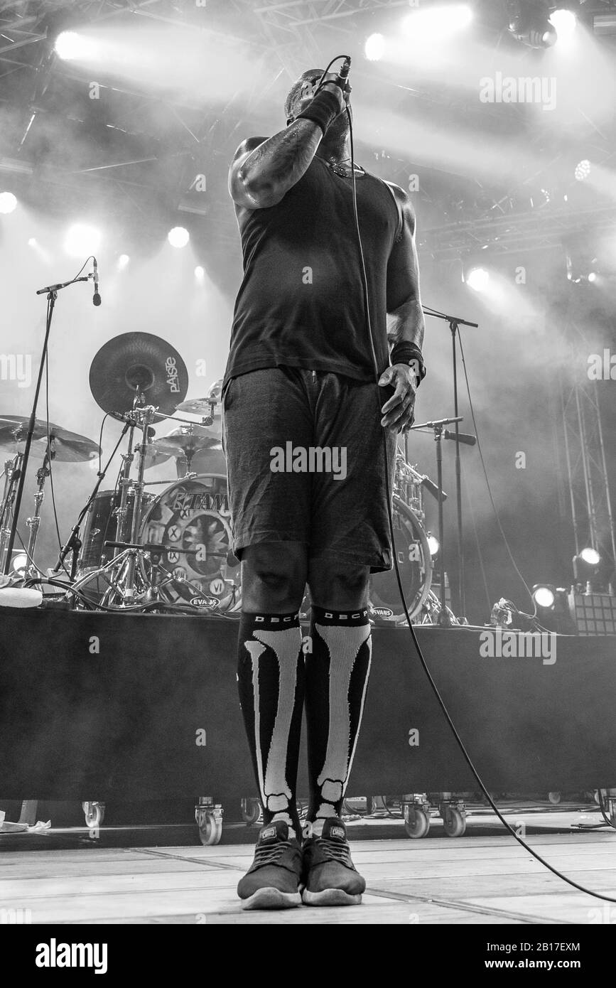 Bergamo, Italy August 04, 2018 The Brazilian heavy metal group