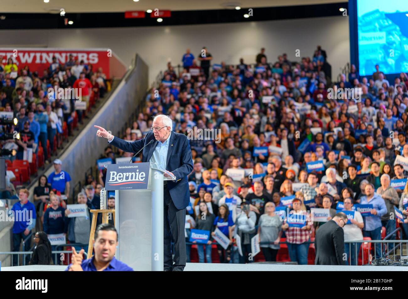 Houston, Texas - February 23, 2020: Democratic Presidential candidate ...