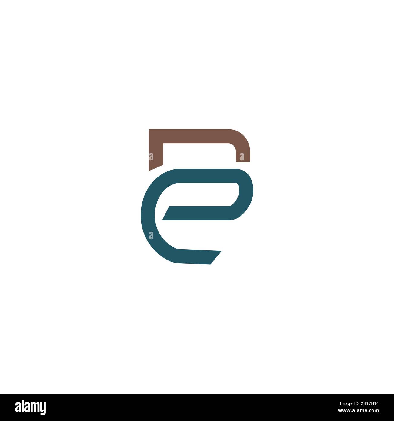 Initial letter bc logo or cb logo vector design template Stock Vector