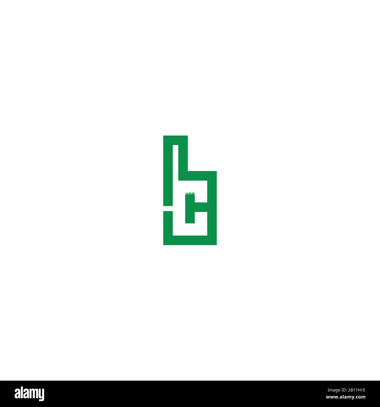 Initial letter bc logo or cb logo vector design template Stock Vector