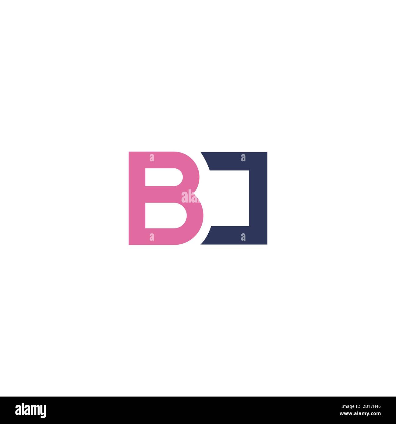 Initial letter bc logo or cb logo vector design template Stock Vector