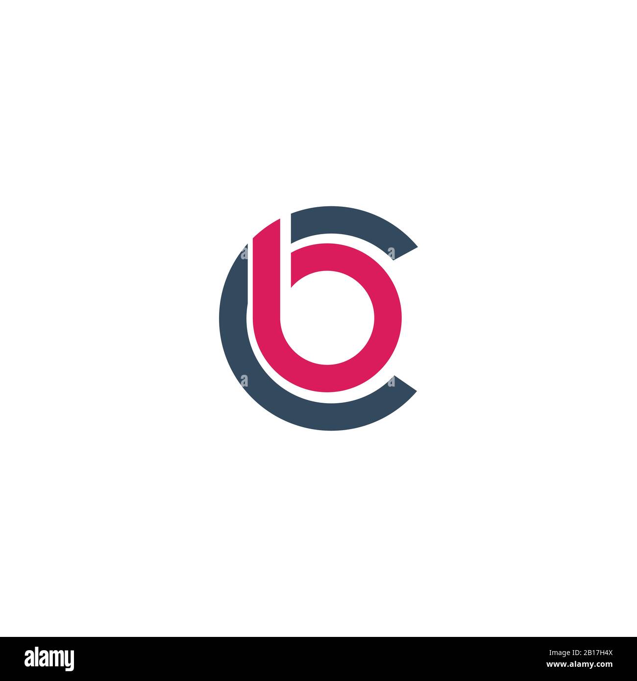 Initial letter bc logo or cb logo vector design template Stock Vector