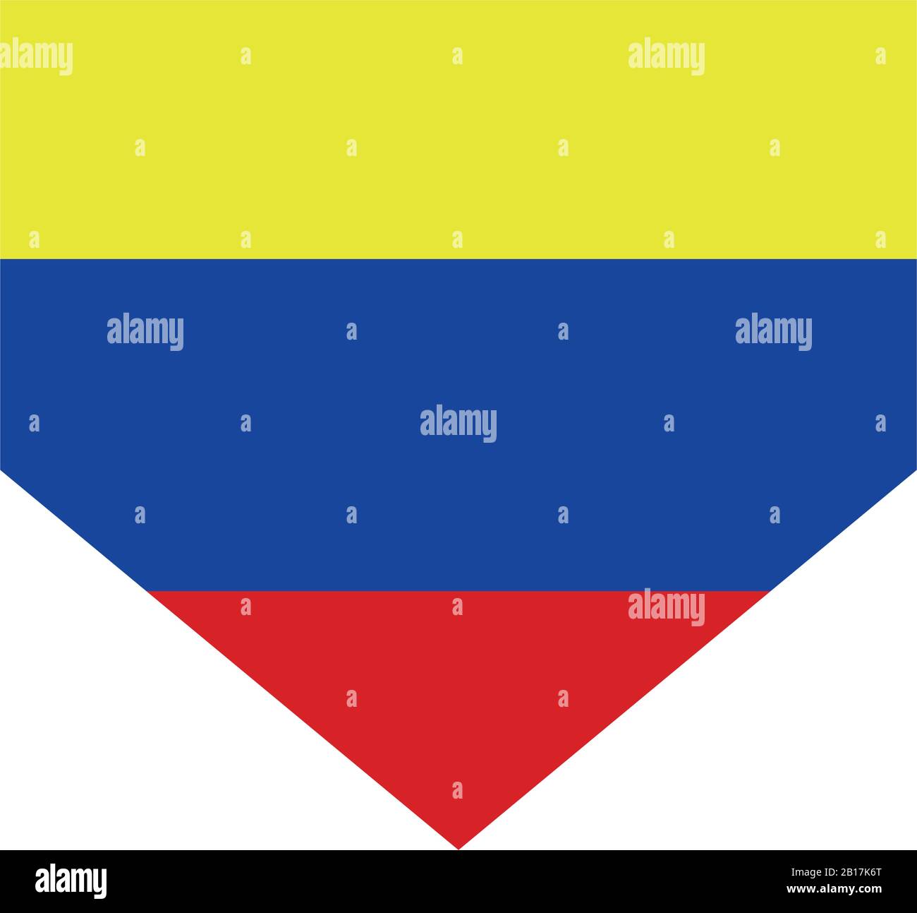 Venezuela flag illustrated in vector on white background Stock Vector