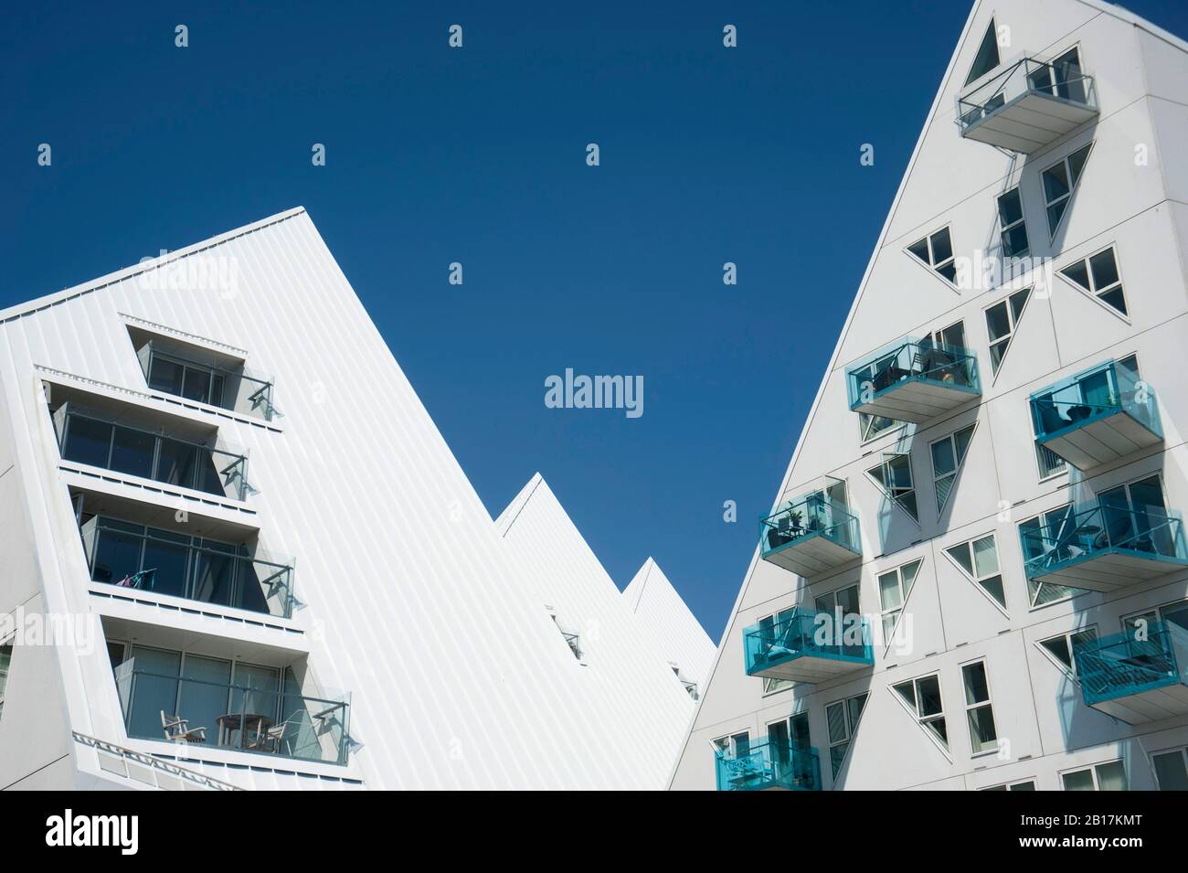 Residential building Isbjerget, Aarhus, Denmark Stock Photo