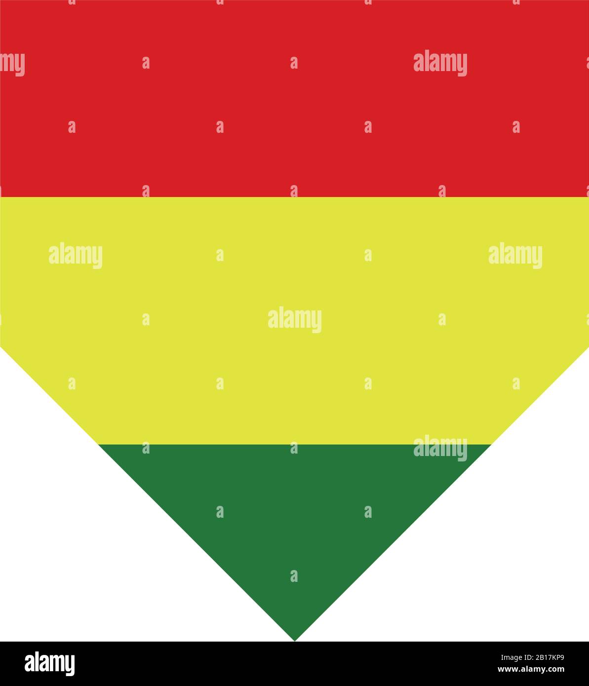 Bolivia flag illustrated in vector on white background Stock Vector