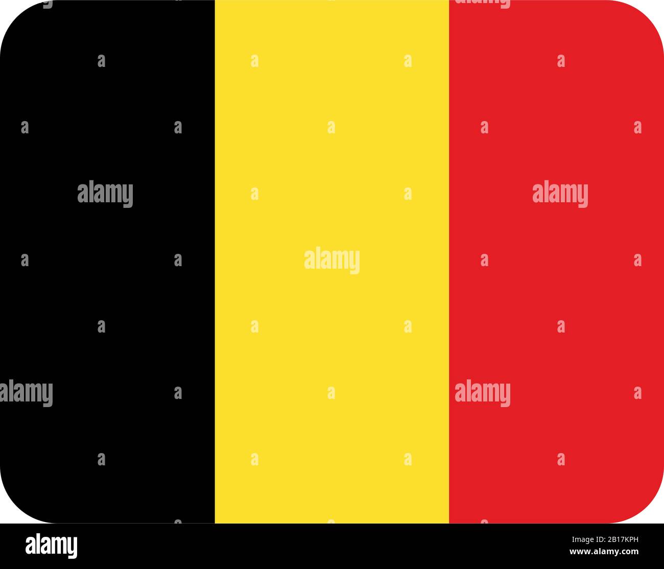 belgium flag illustrated in vector on white background Stock Vector ...