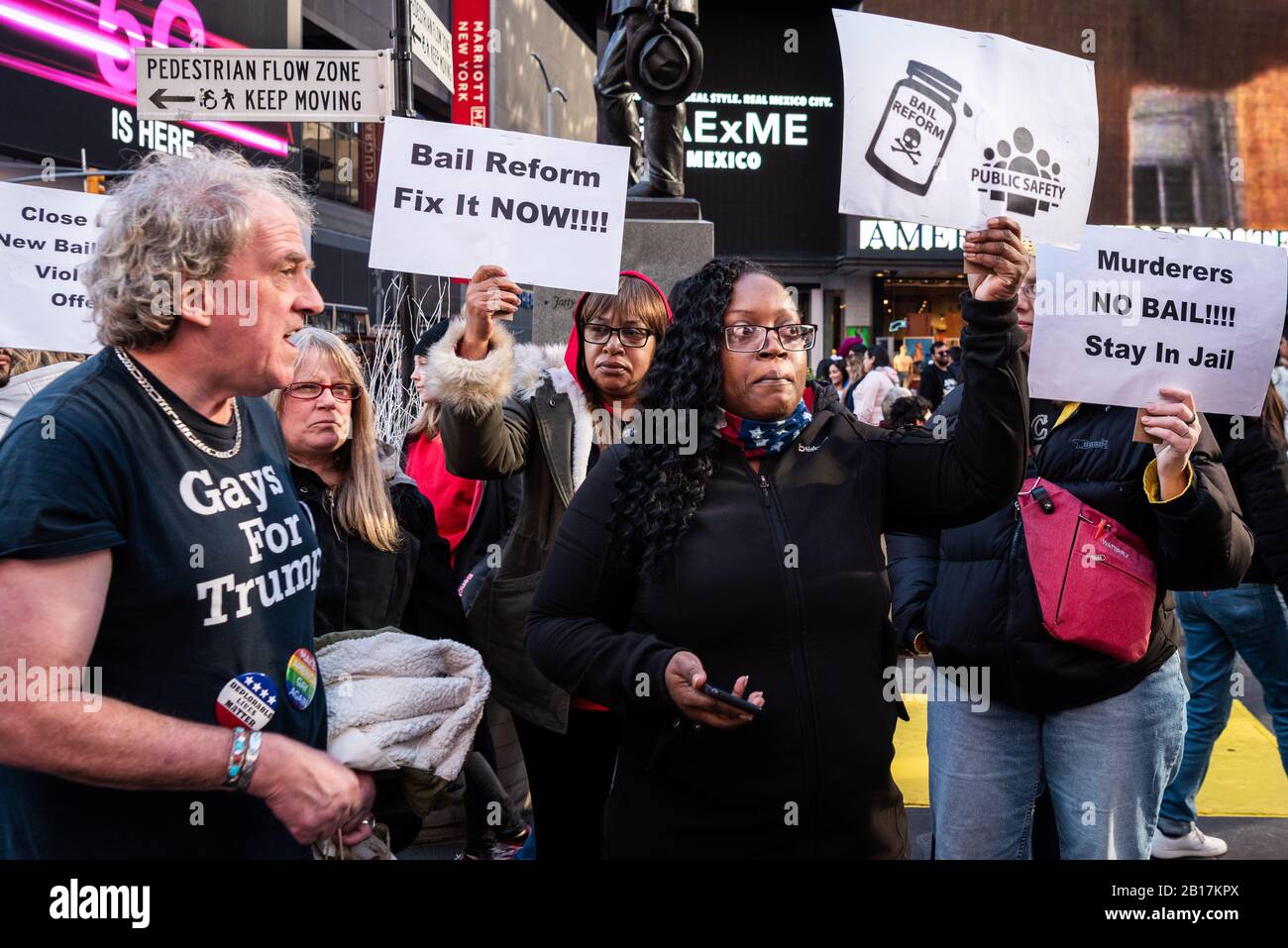 Trump supporters protest New York State's recently passed bail reform