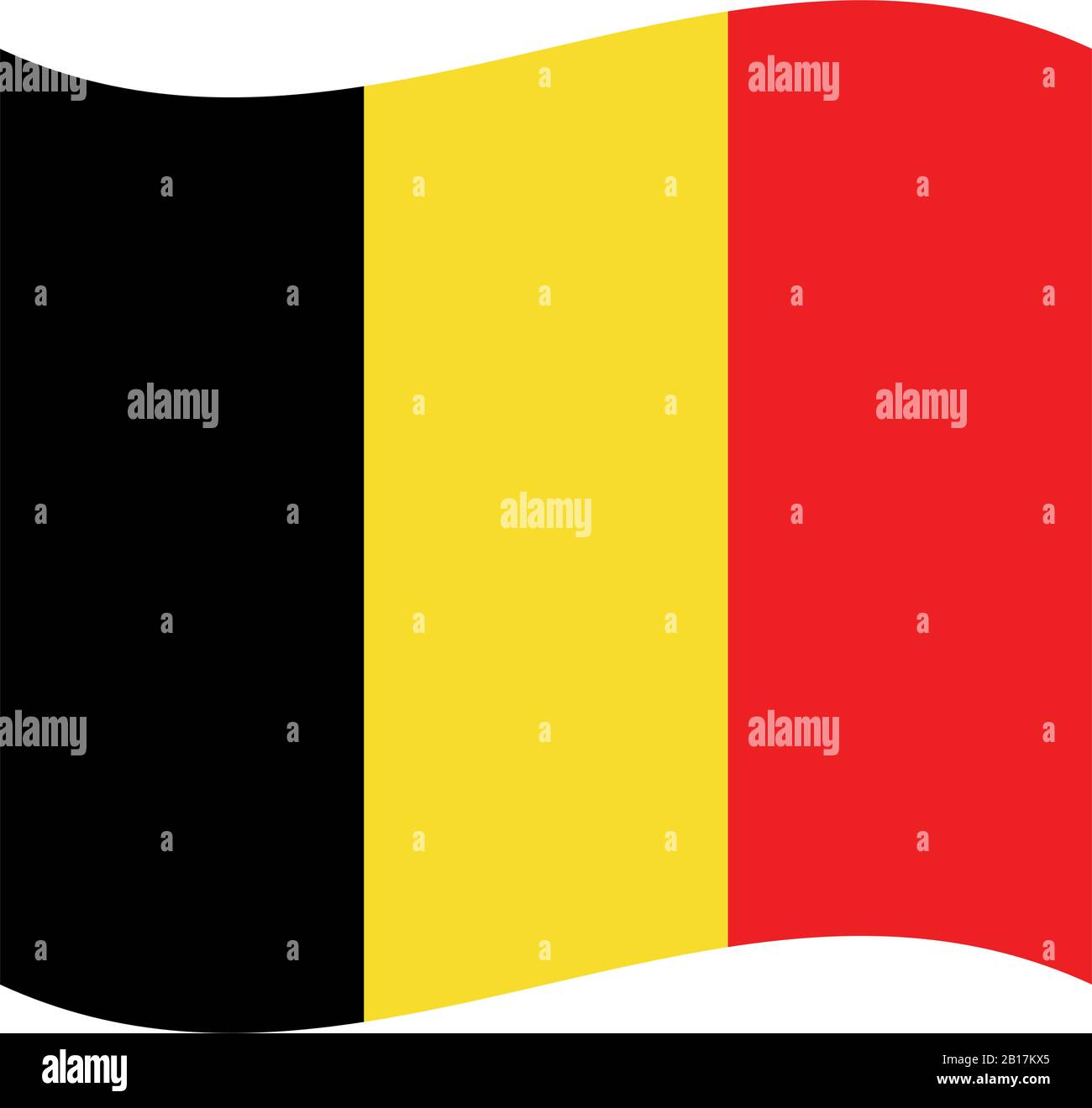 belgium flag illustrated in vector on white background Stock Vector ...