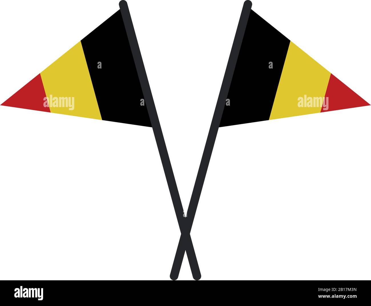 belgium flag illustrated in vector on white background Stock Vector ...
