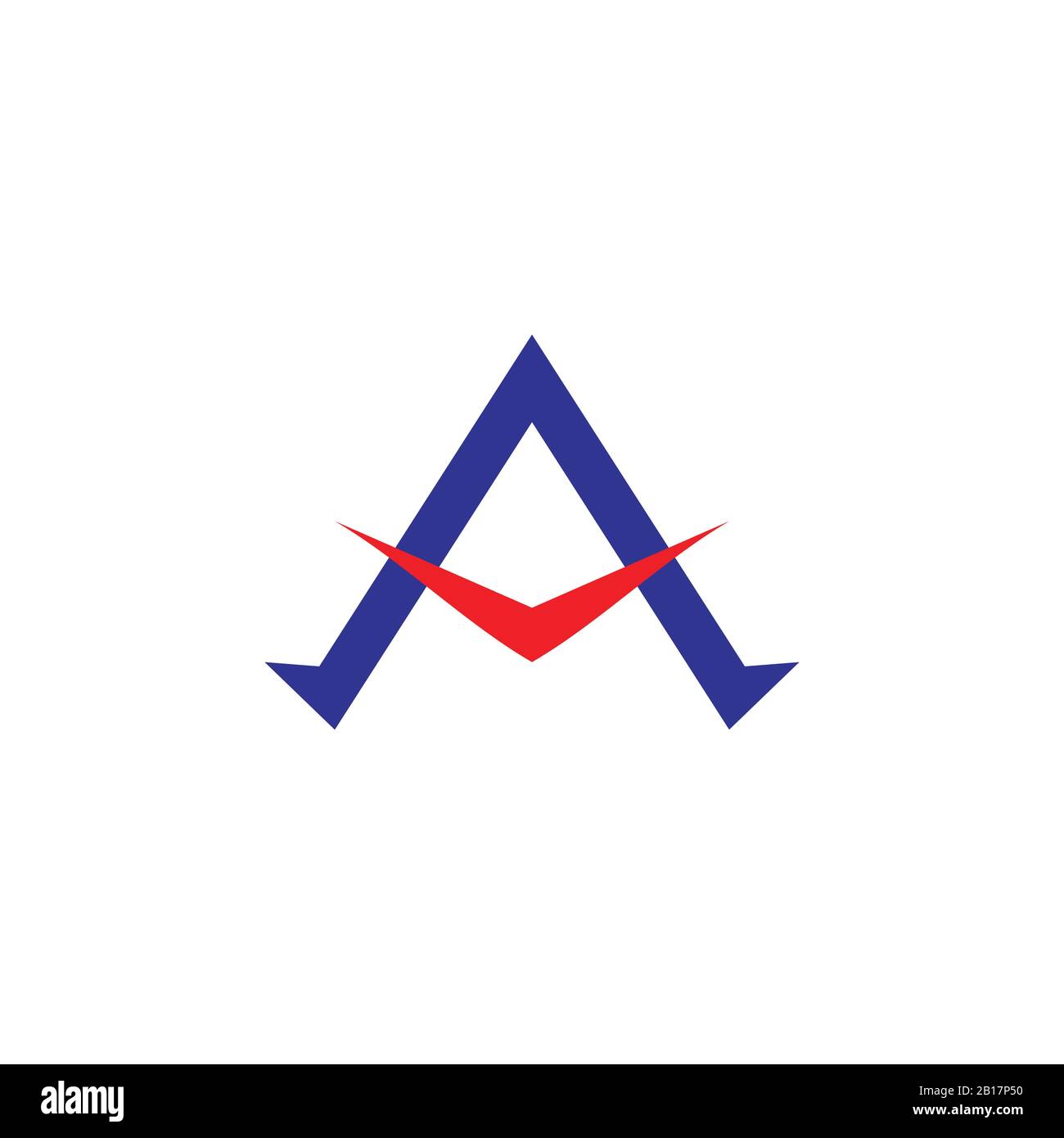 letter a arrow av logo vector Stock Vector