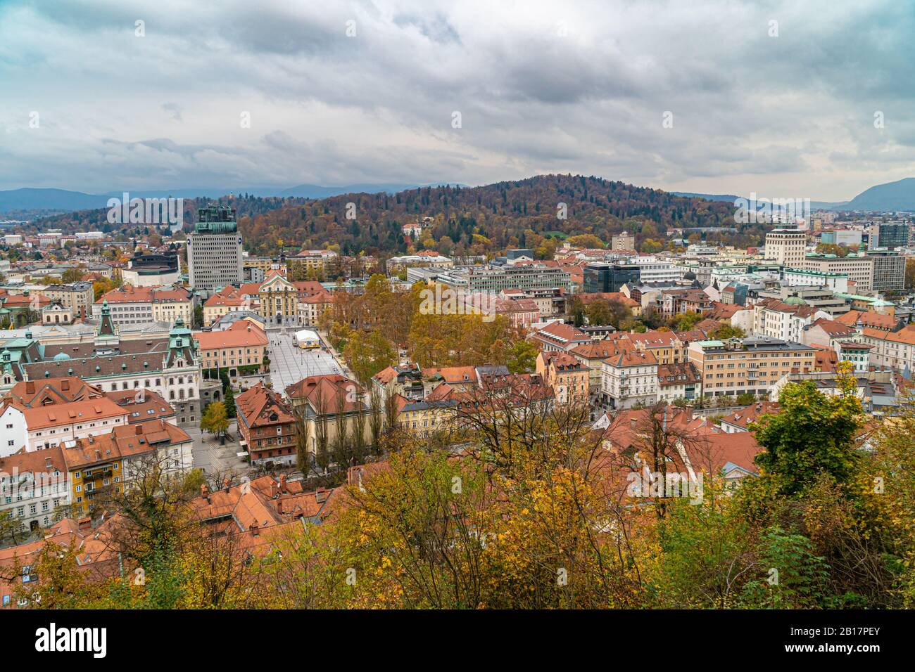 Ljubljana castle panoramic view hi-res stock photography and images - Alamy