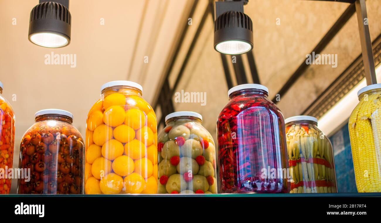 Pickled fermented vegetables for longterm storage Stock Photo Alamy