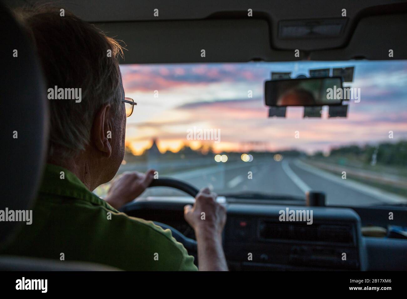 Man driving car 70s hi-res stock photography and images - Alamy