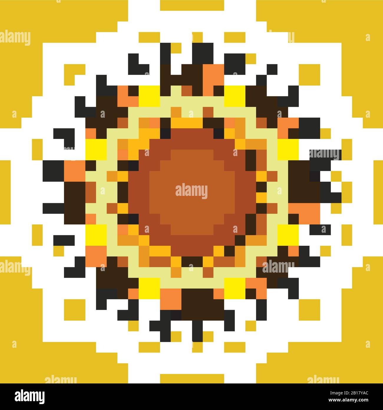 Mandala patterns on yellow background illustration Stock Vector Image ...