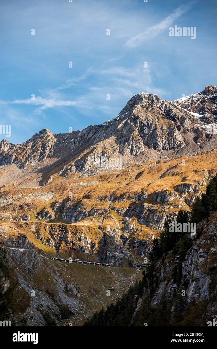 Austria, Carinthia, Molltal Glacier in autumn Stock Photo