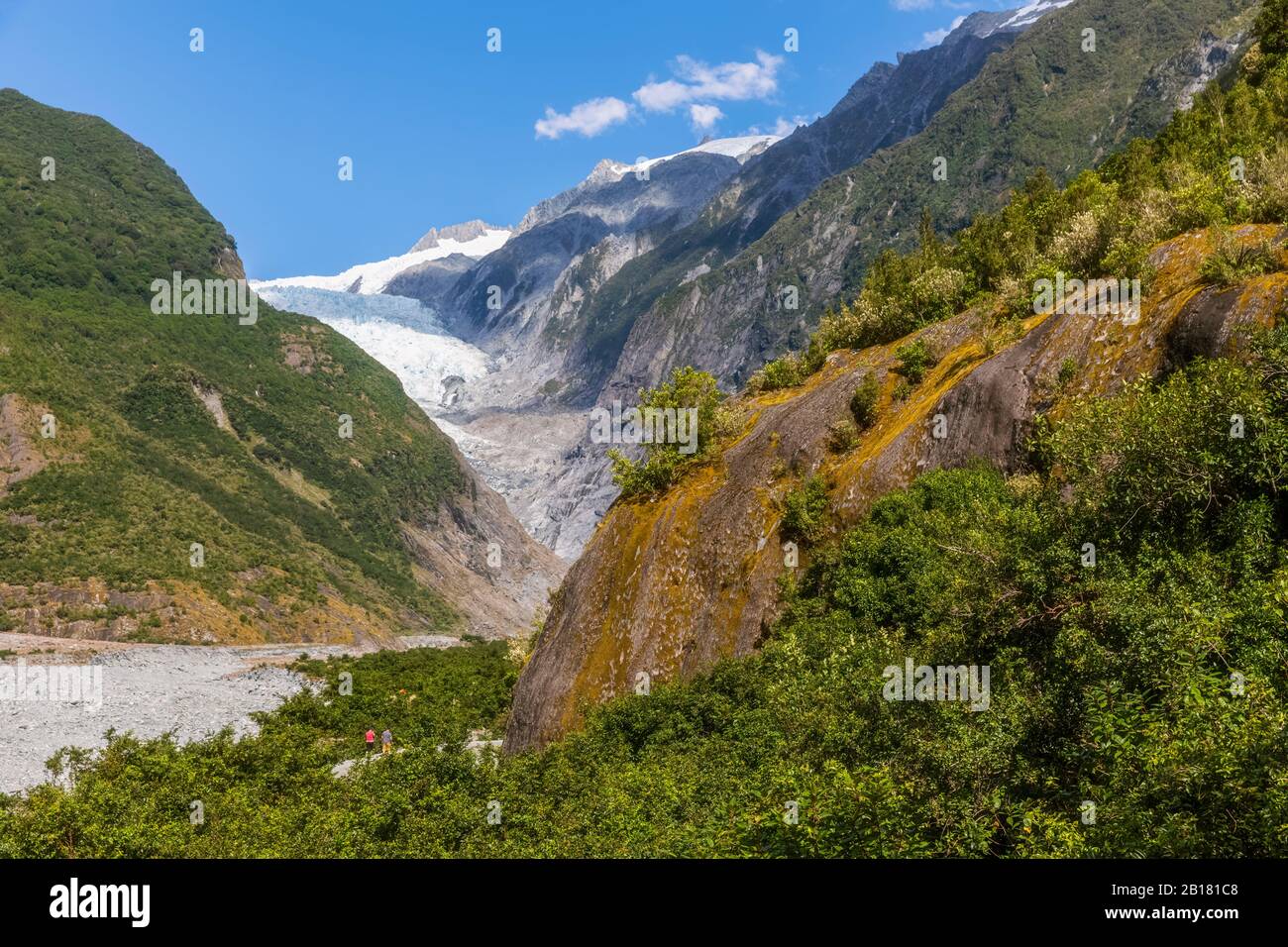 New Zealand, Westland District, Franz Josef, Scenic view of Franz Josef Glacier Stock Photo