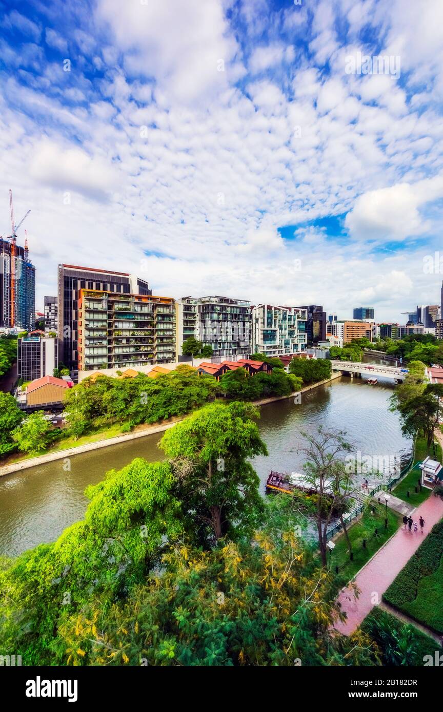 Southeast Asia, Singapore, Cityscape Stock Photo