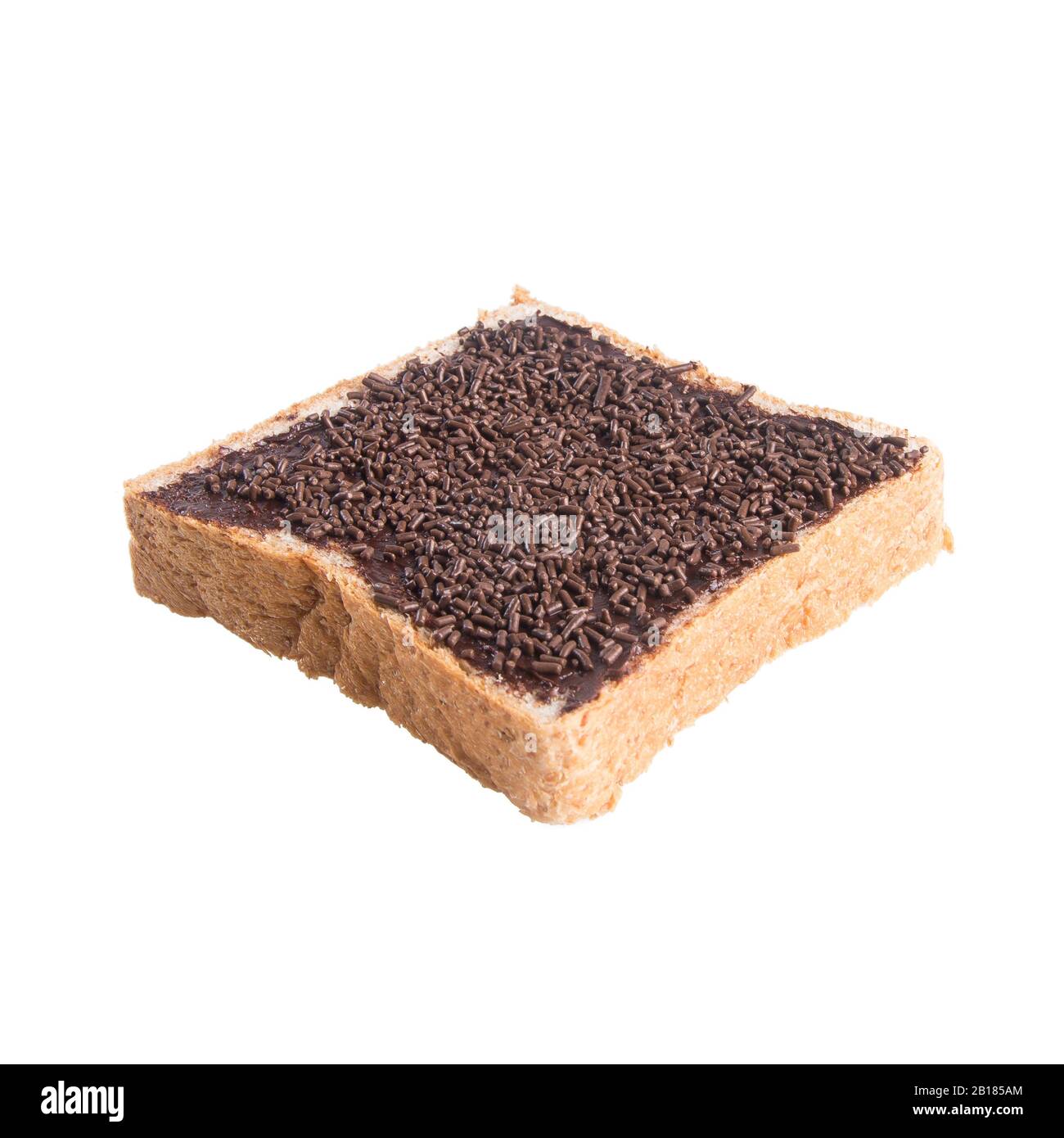 bread or bread with chocolate on a background new Stock Photo