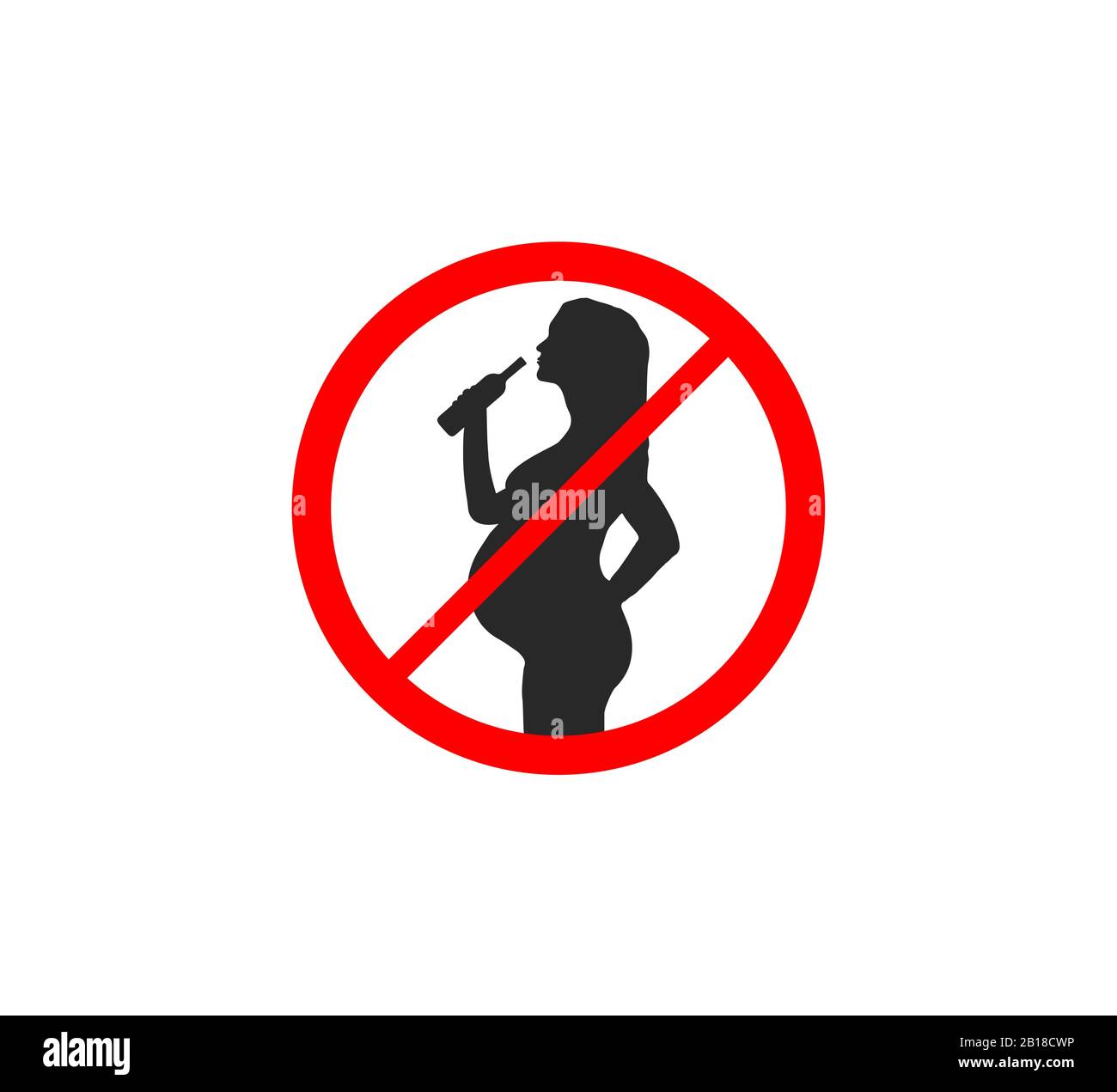 Pregnancy alcohol Stock Vector Images Alamy