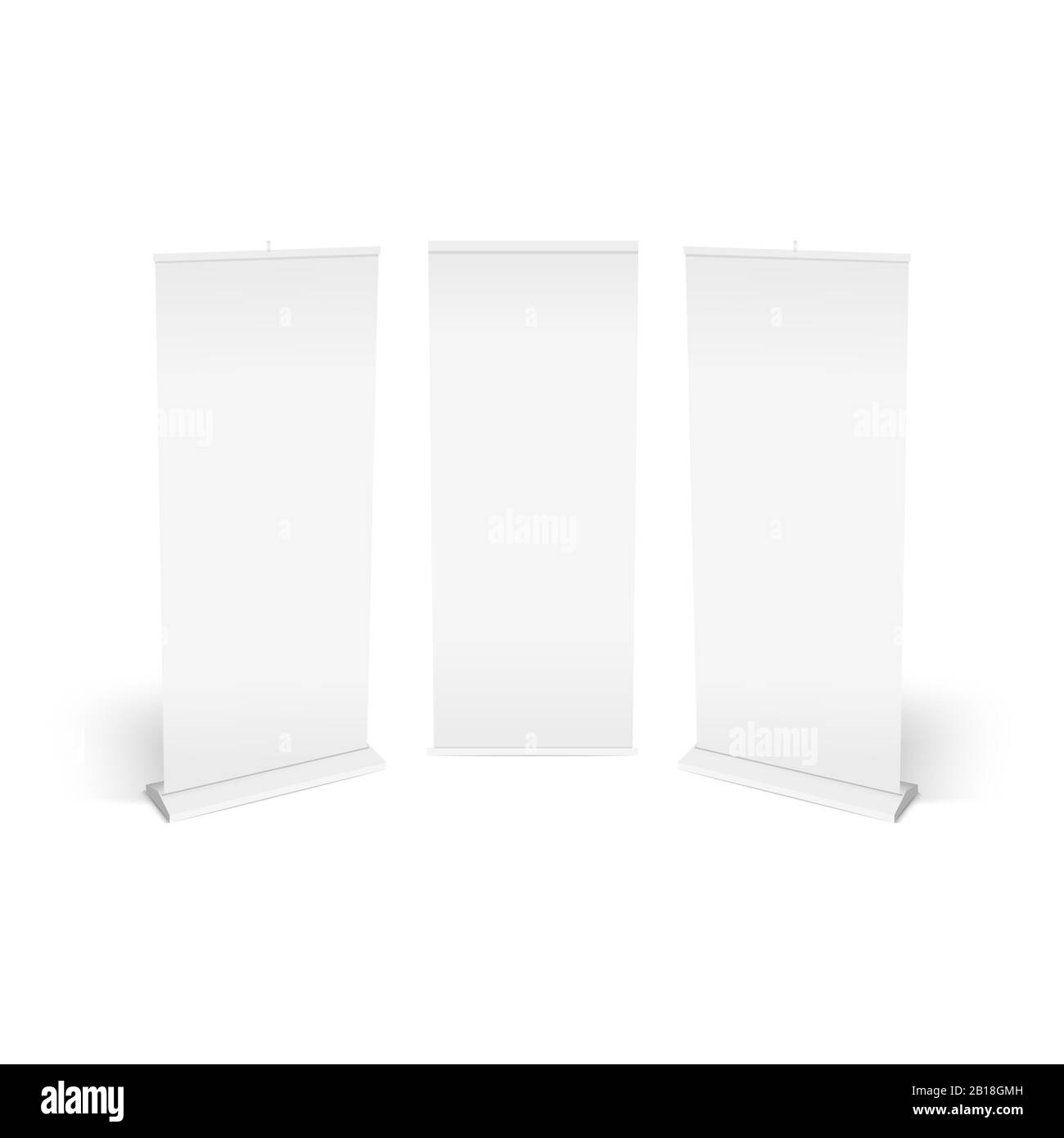 Banner Roll Up Stand Background Rollup High Resolution Stock