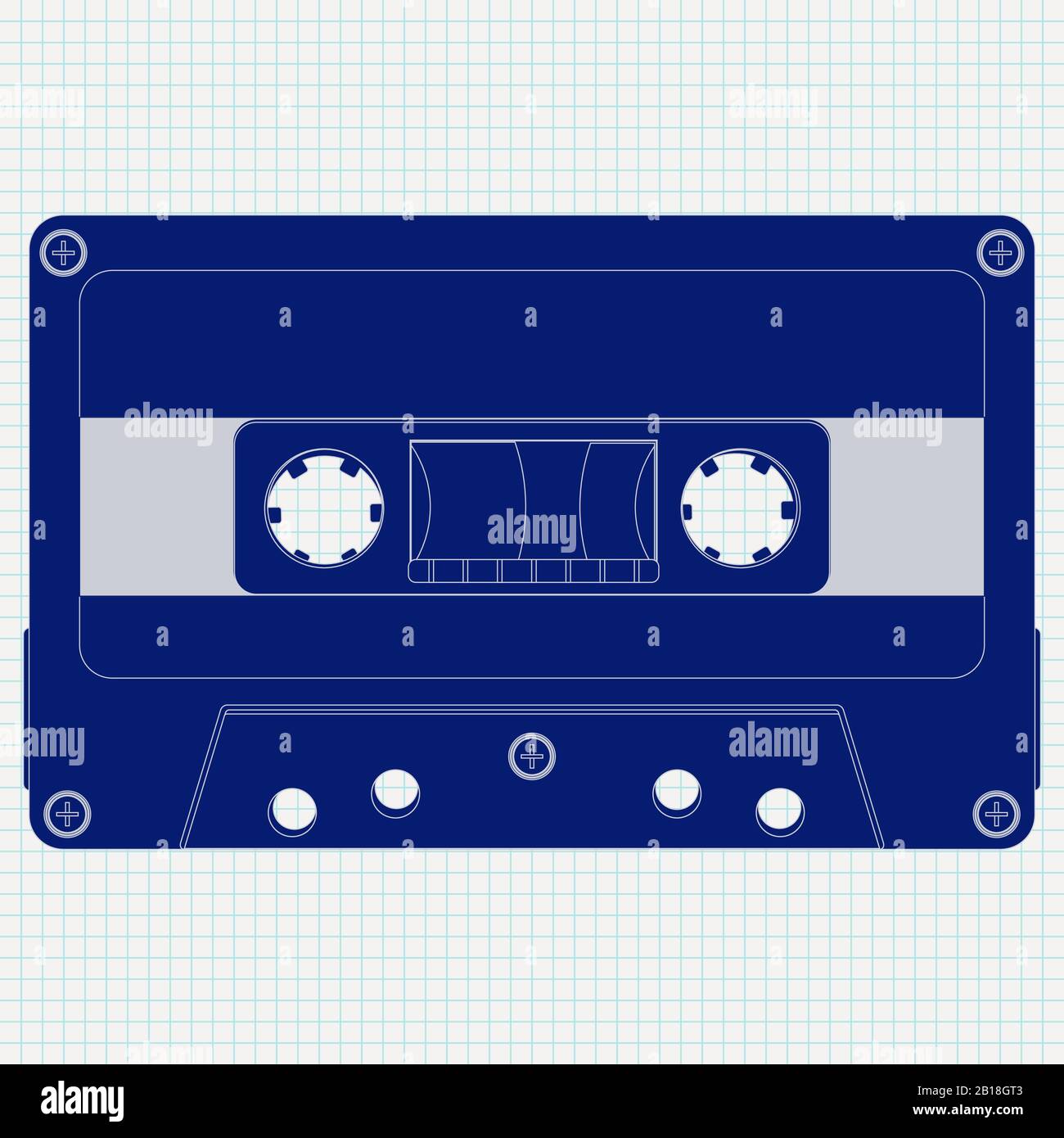 Cassette tape record Stock Vector Images Alamy
