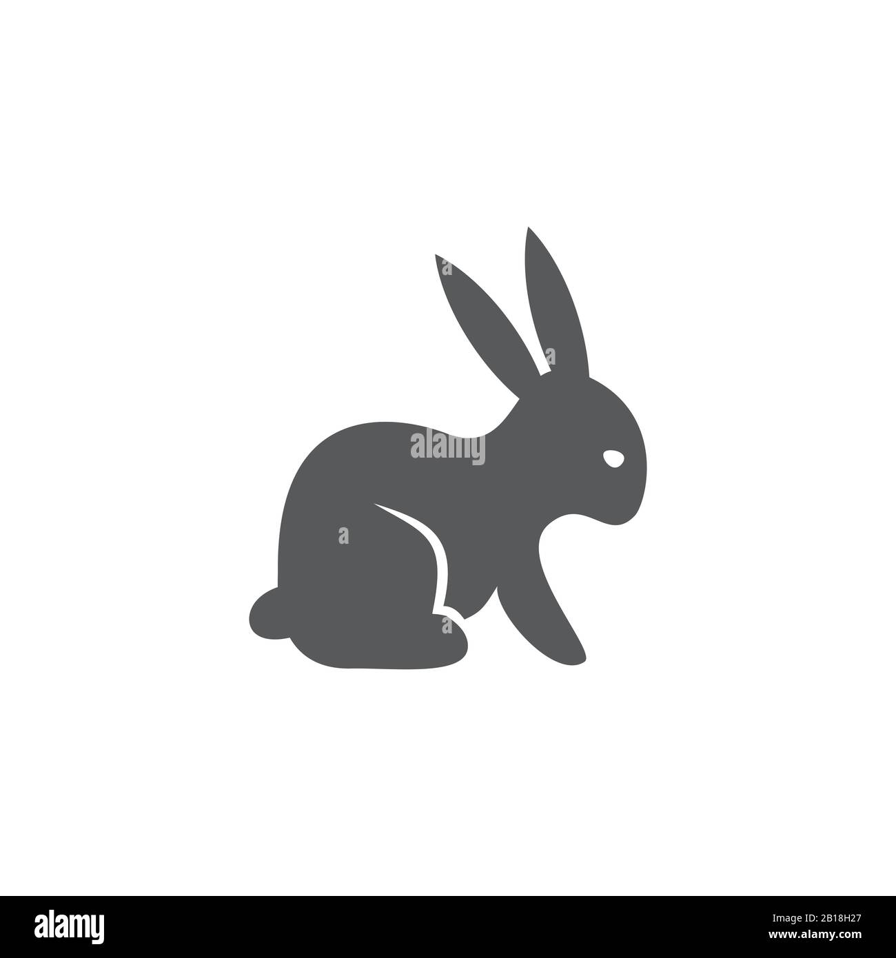 Rabbit icon on white background Stock Vector Image & Art - Alamy