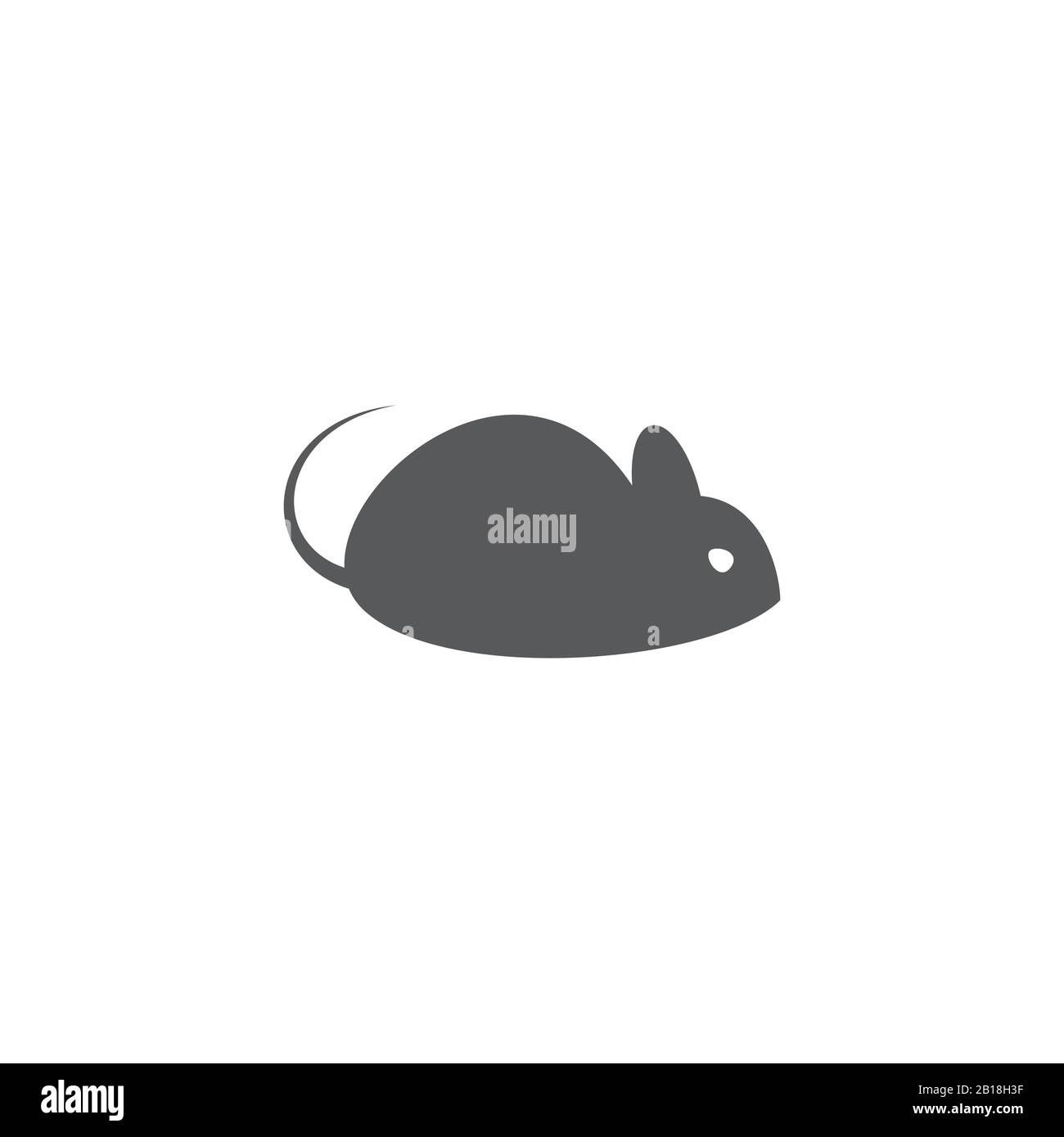 Mouse icon on white background Stock Vector