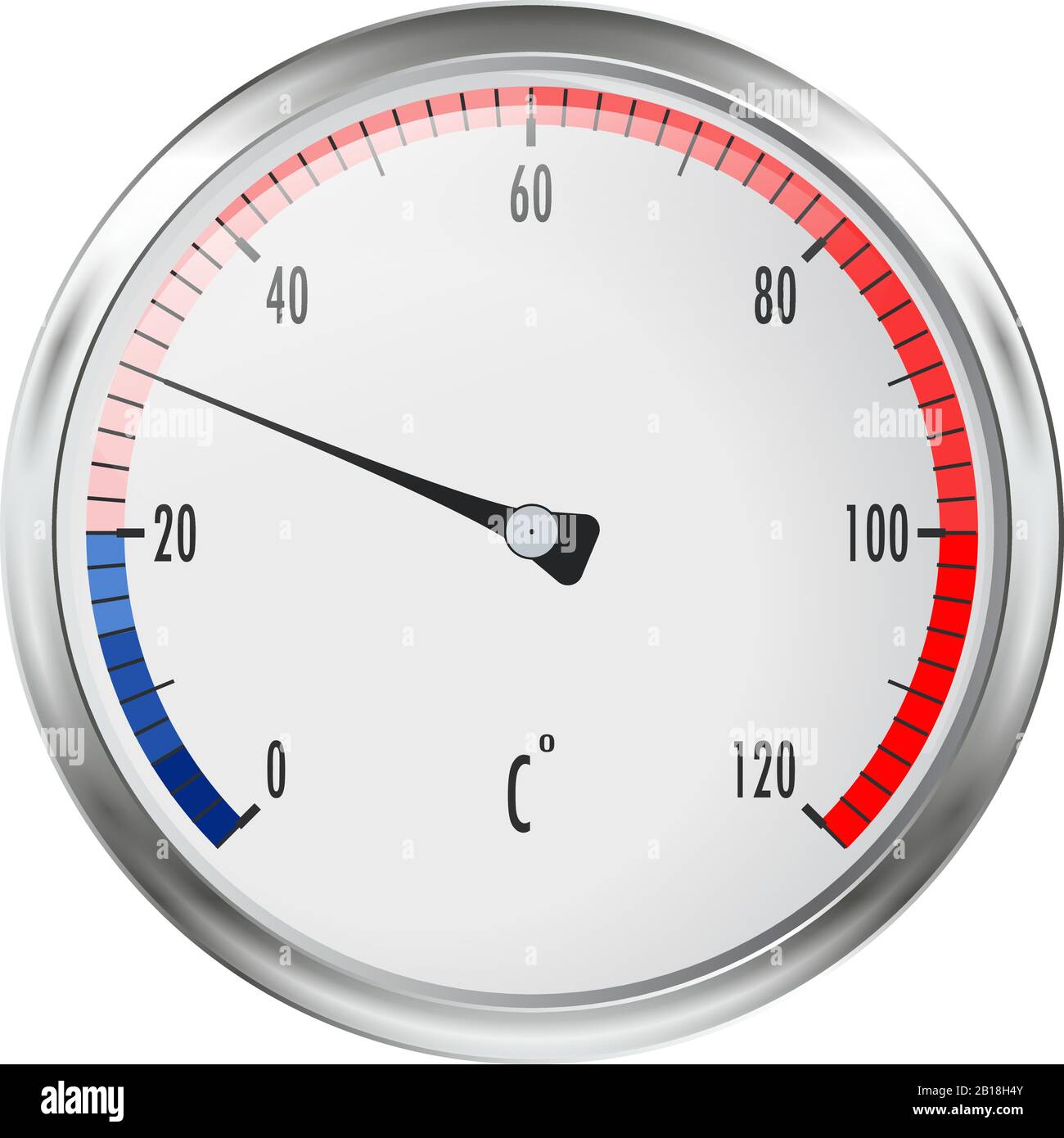 Thermometer with metal frame Stock Vector Image & Art - Alamy