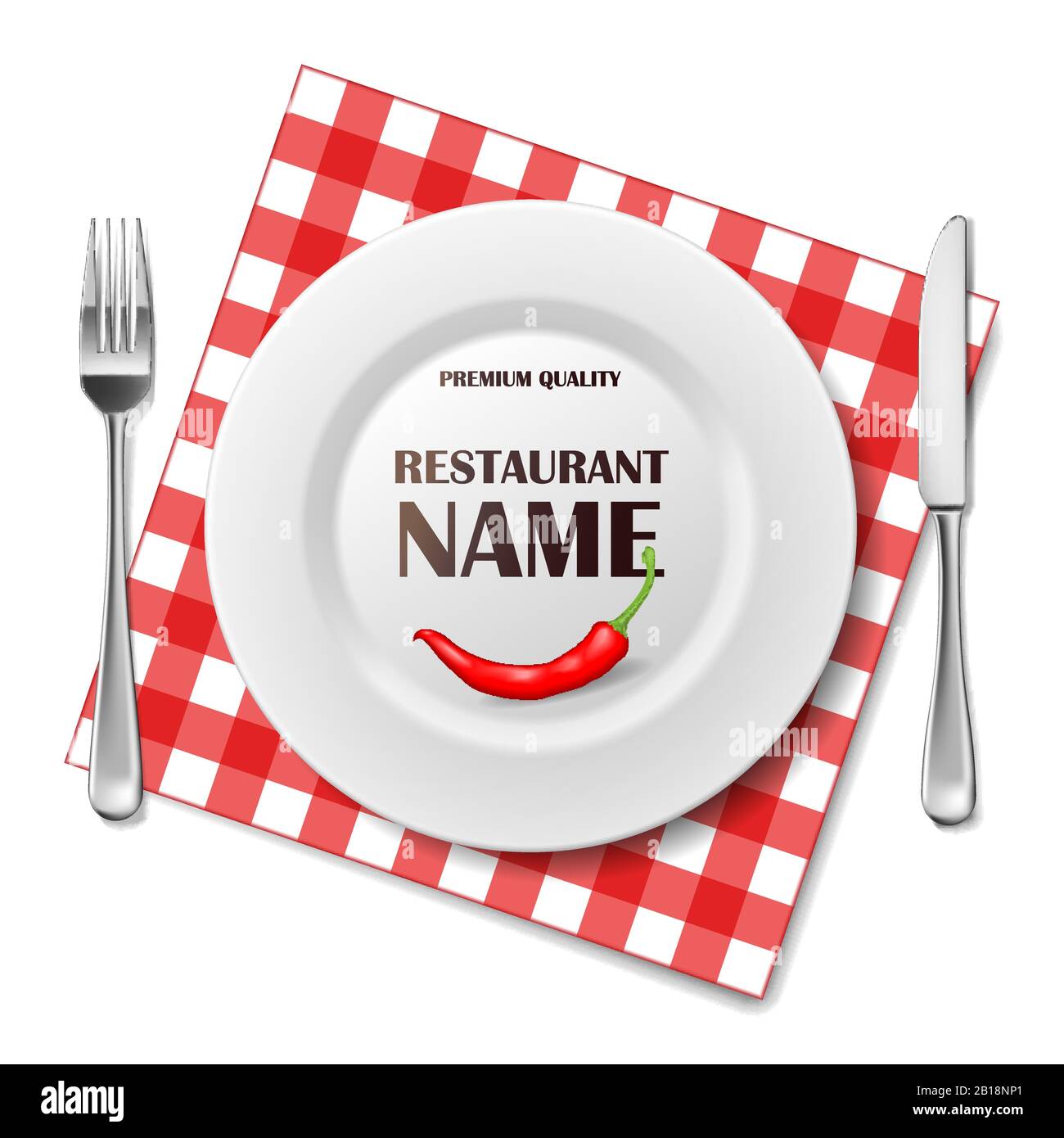 Restaurant realistic advertisement banner or poster. Restaurant menu