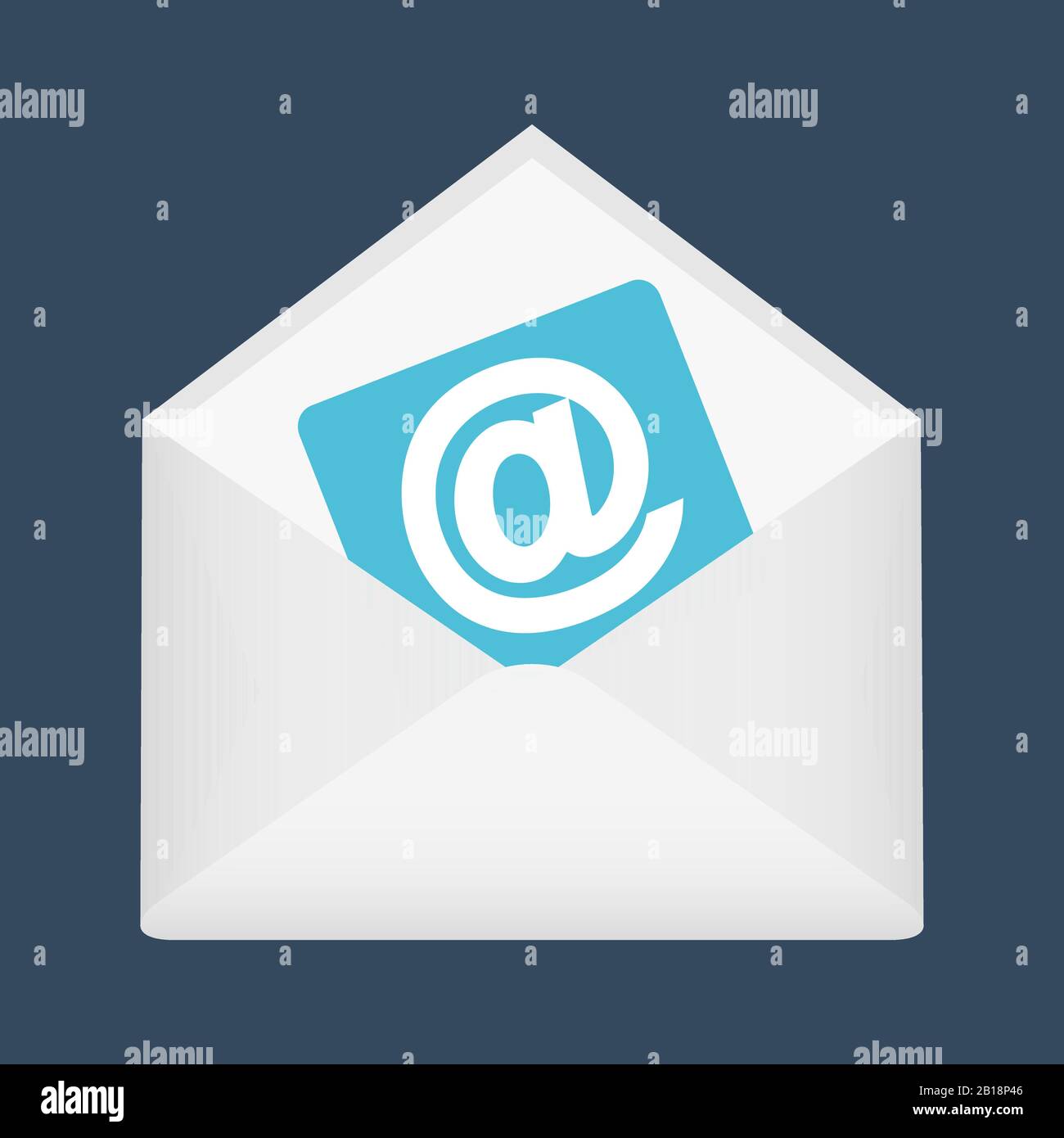 Envelope paper with icon email symbol. Vector illustration for design Stock Vector