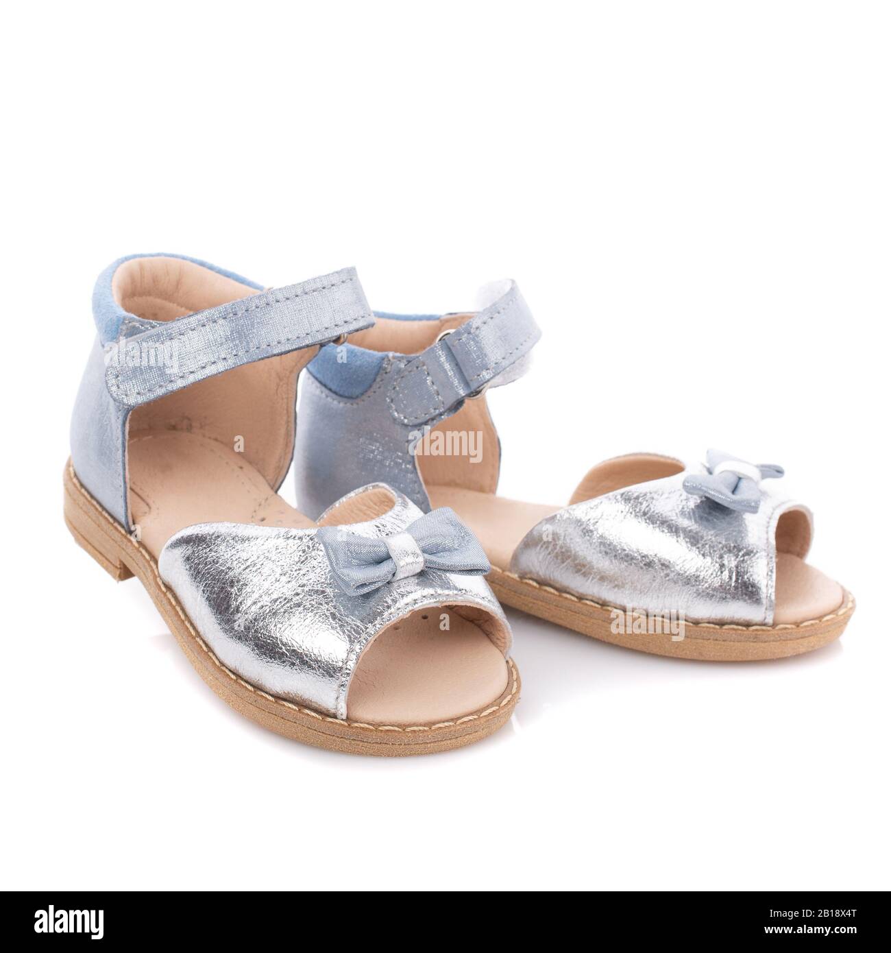 childrens silver sandals