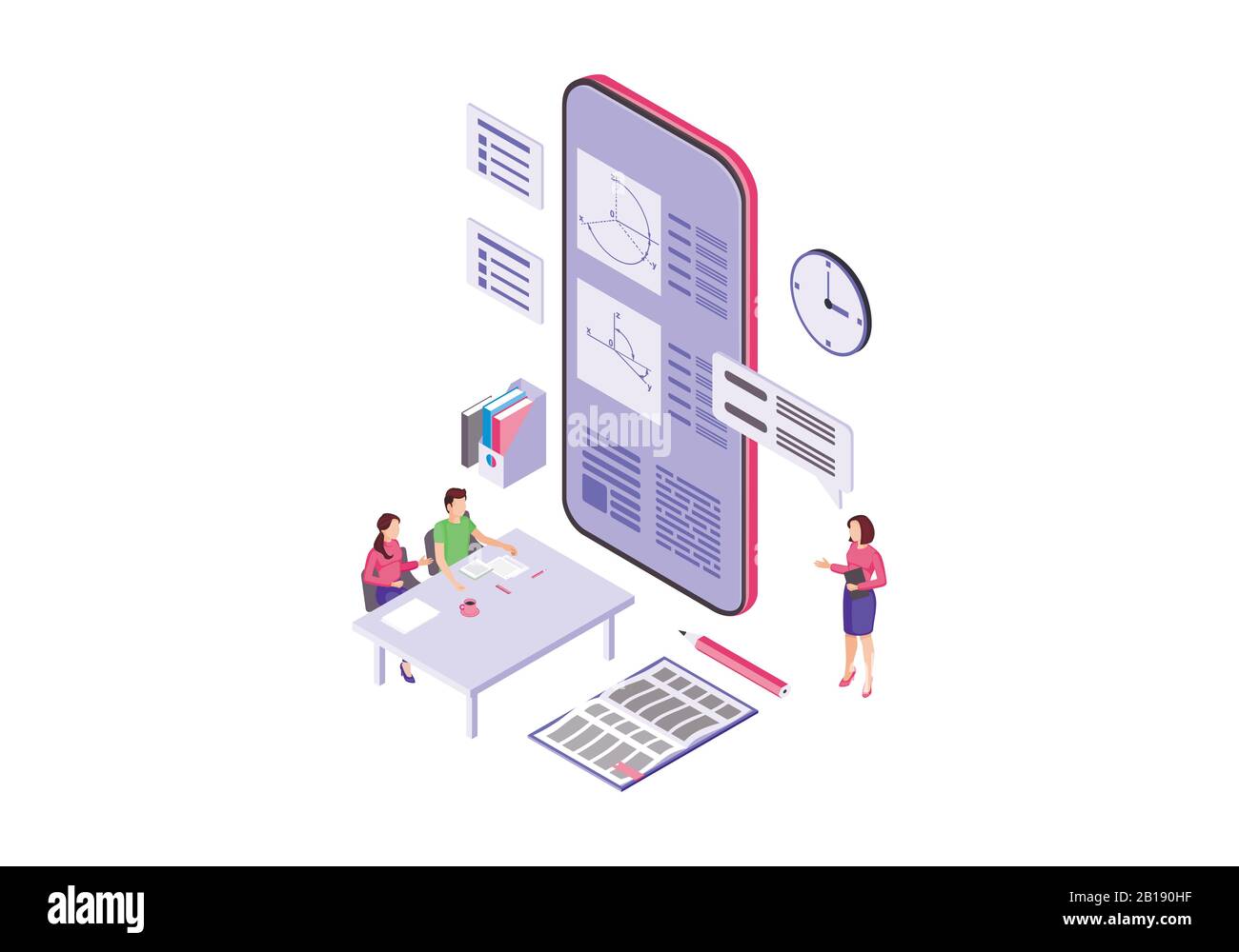Online education isometric vector illustration Stock Vector Image & Art ...