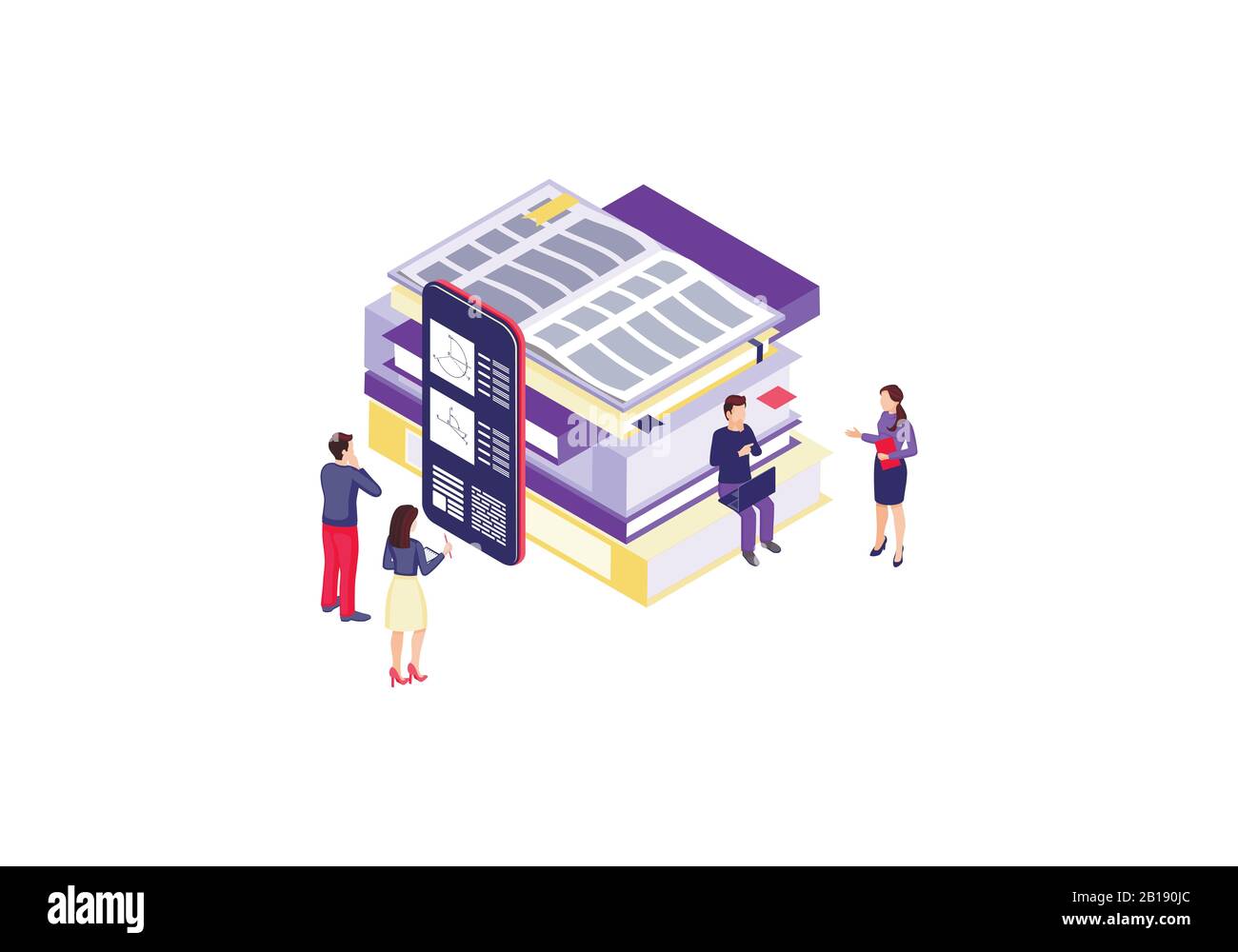 Online education isometric vector illustration Stock Vector Image & Art ...