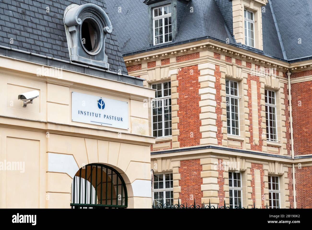 Old building of the Pasteur institute in Paris Stock Photo