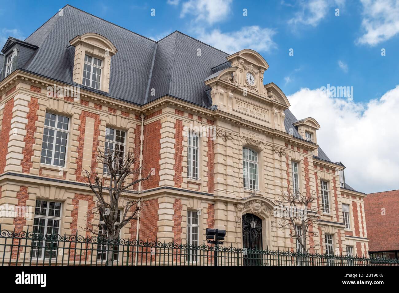 Old building of the Pasteur institute in Paris Stock Photo