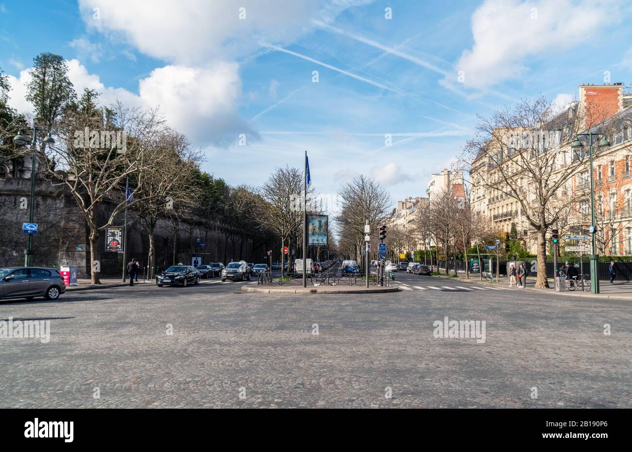 Georges Mandel Avenue in Paris, France Stock Photo