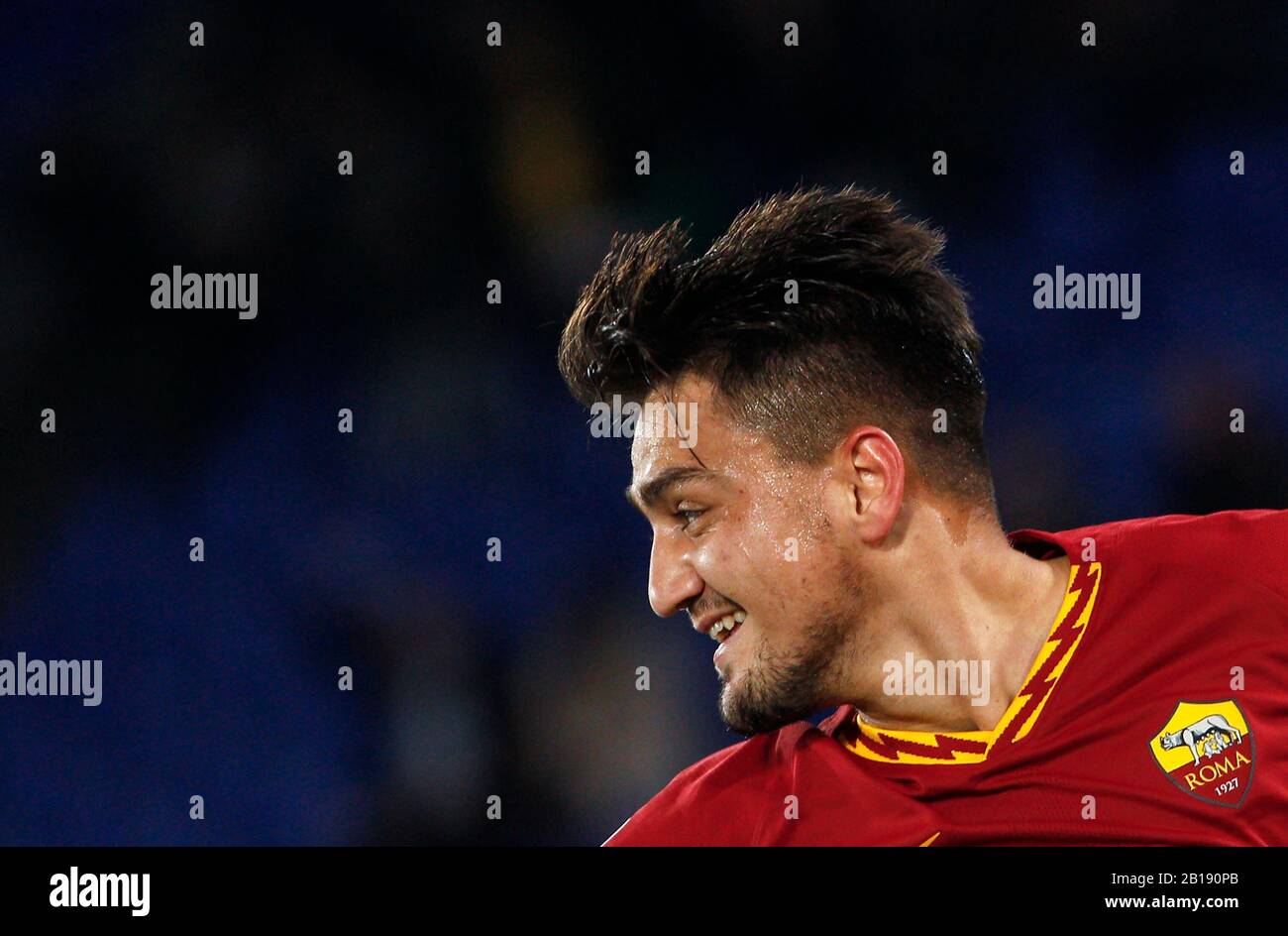 Cengiz Roma Rome, Italy. 23rd Feb, 2020. Roma s Cengiz Under celebrates after ...
