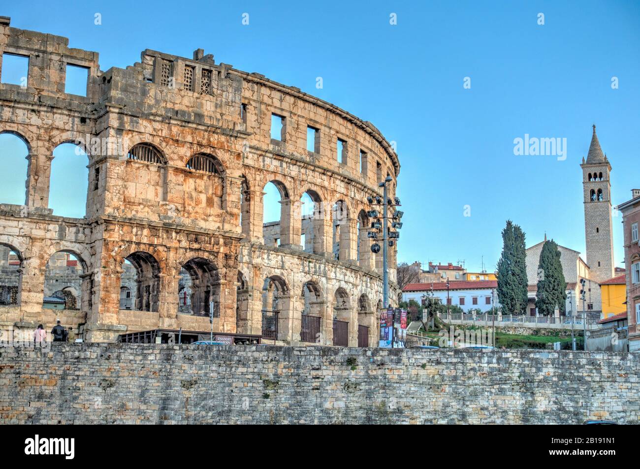 Pula Amphitheater, Croatia Stock Photo