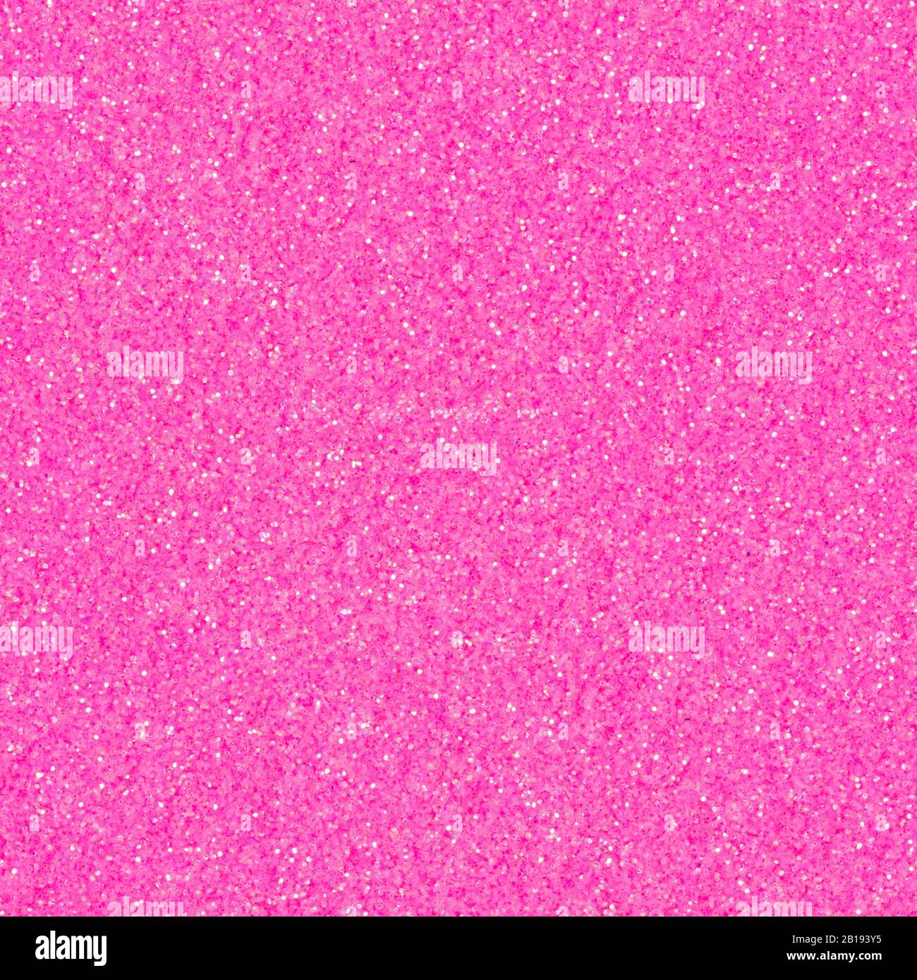 Hot bright pink glitter, sparkle confetti texture. Christmas abstract background, seamless pattern. Stock Photo