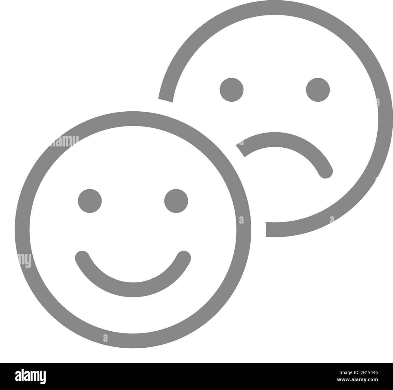 Emoji Faces Icons Vector Design Bad Stock Vector (Royalty Free