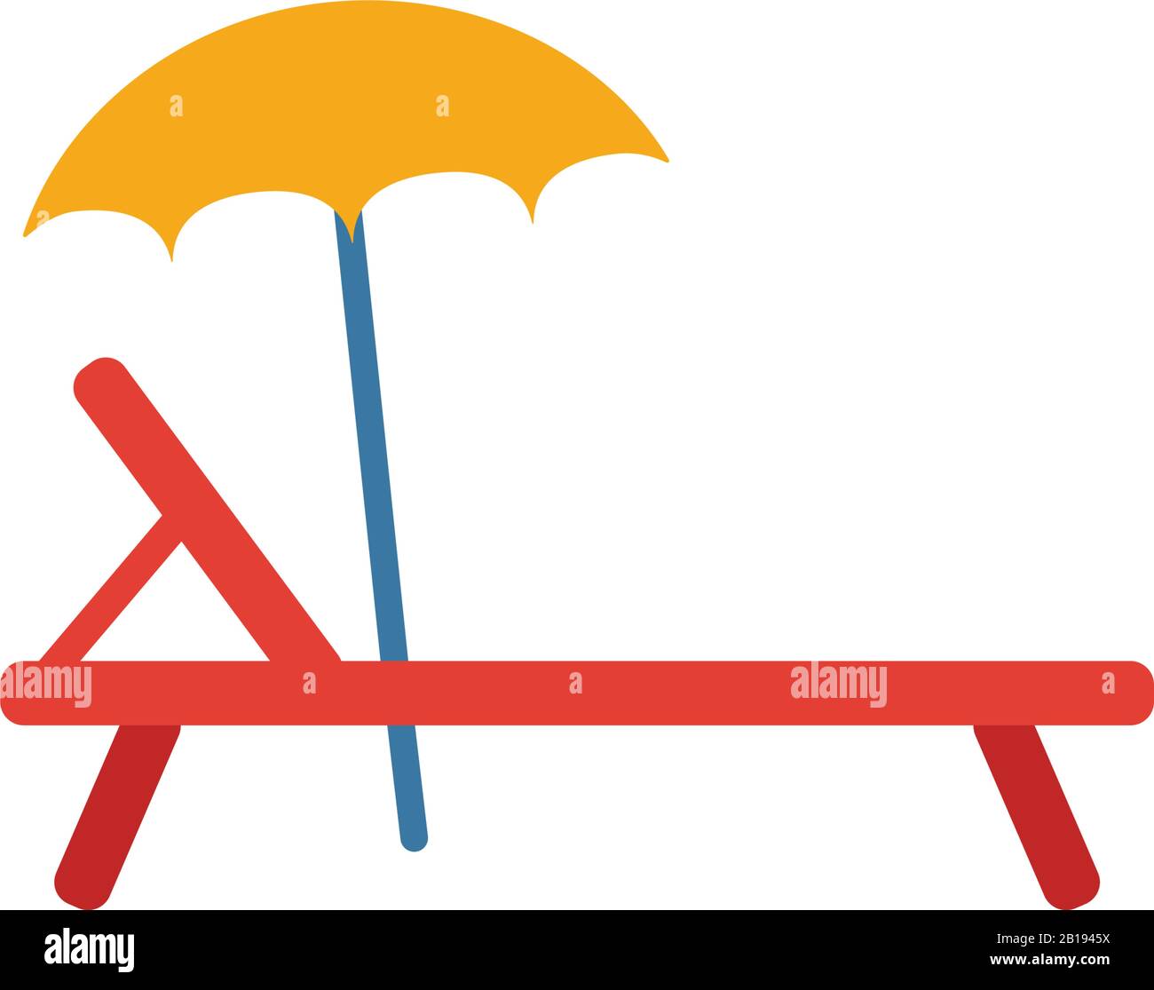 Sunbed icon. Simple element from travel icons collection. Creative ...