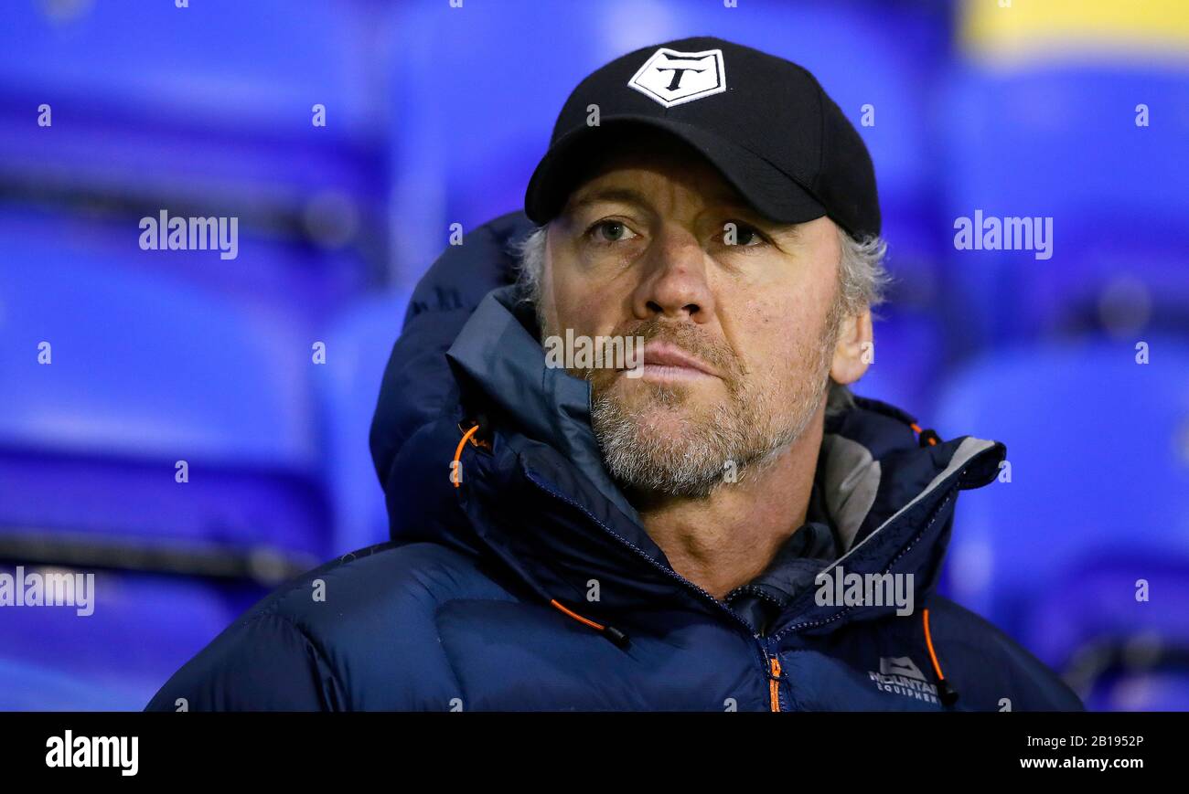 Toronto Wolfpack head coach Brian McDermott before the game against Warrington Wolves, during the Betfred Super League match at The Halliwell Jones Stadium, Warrington. Stock Photo